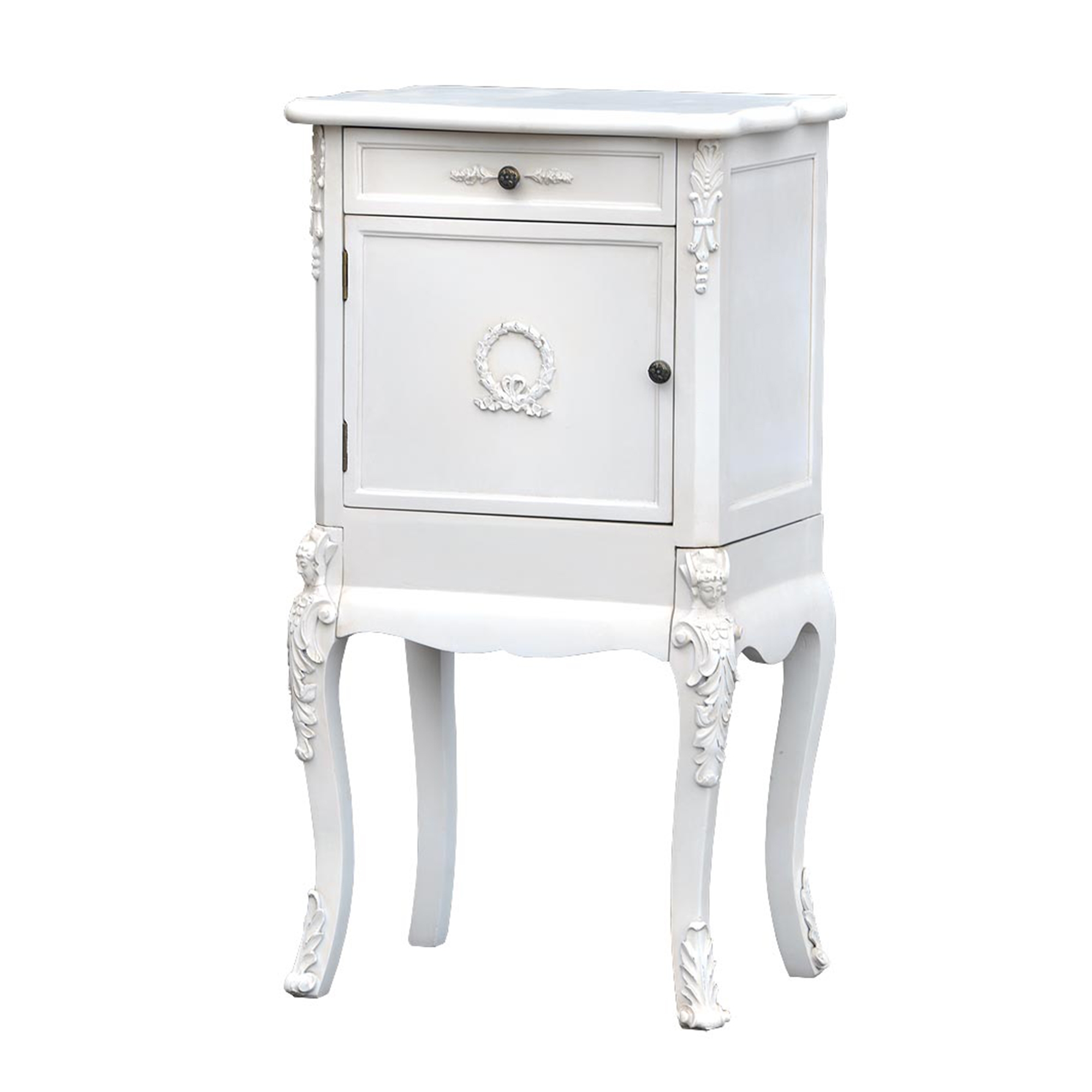 Boudoir Provence Bedside Table - Antique White