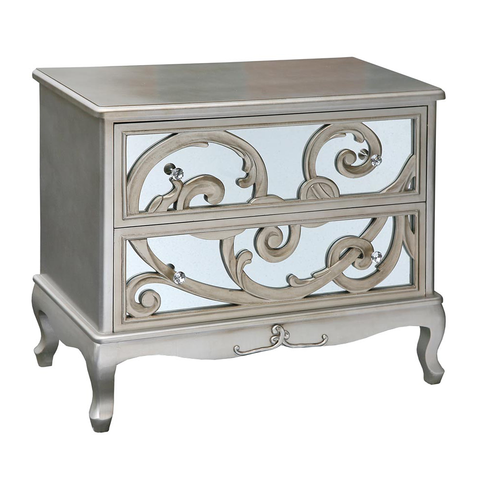 Paisley Chest of Drawers - Silver