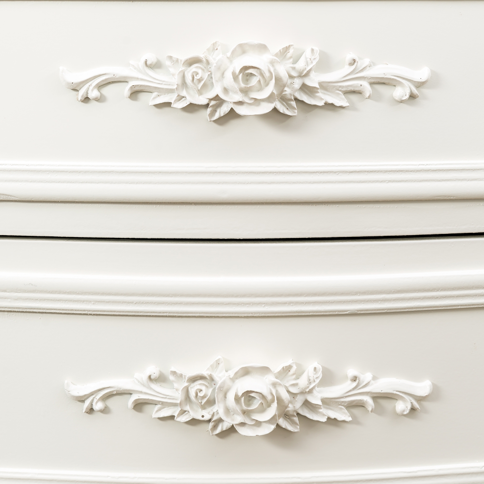 Rose White Bedside Table - Soft White