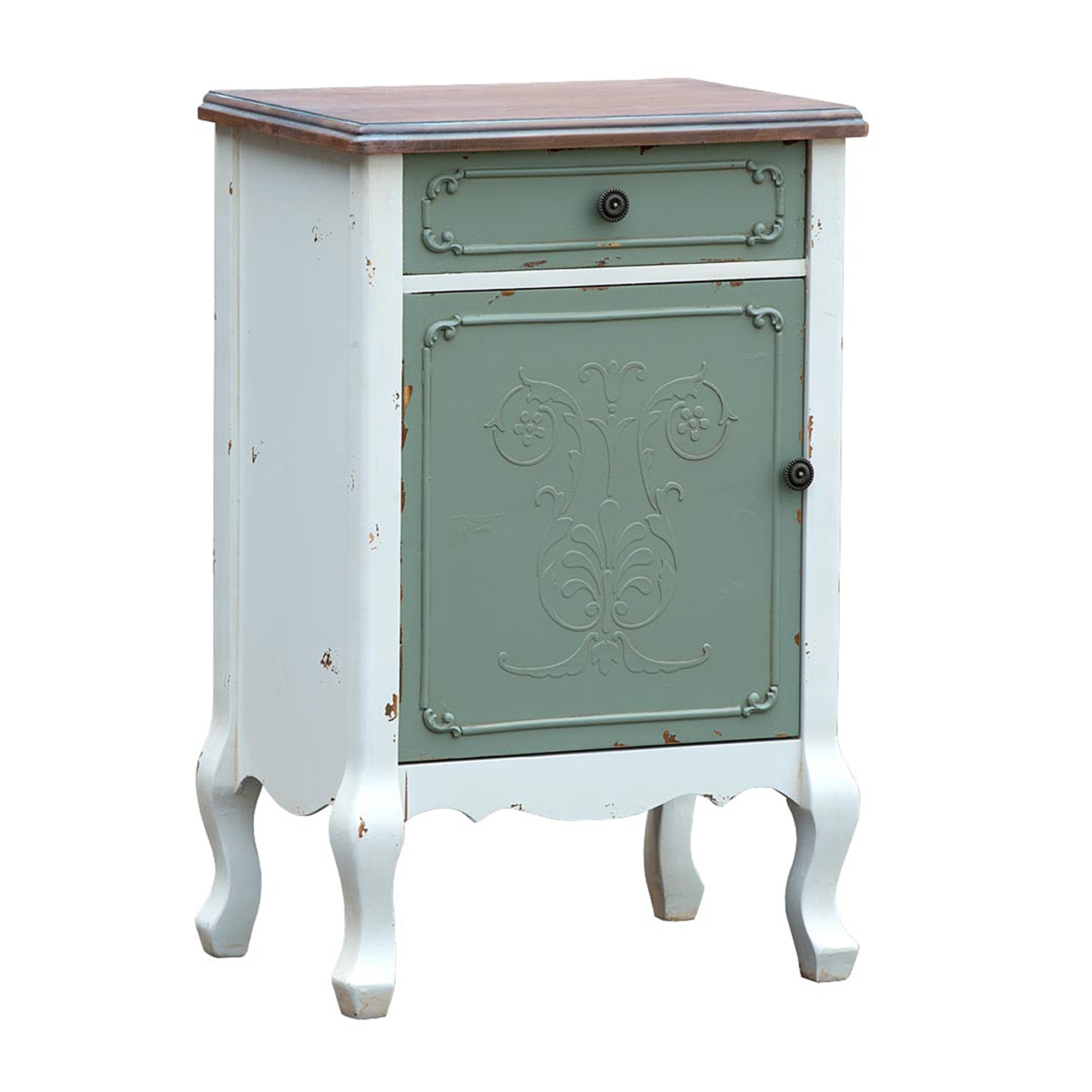 Paras Bedside Cabinet - Green