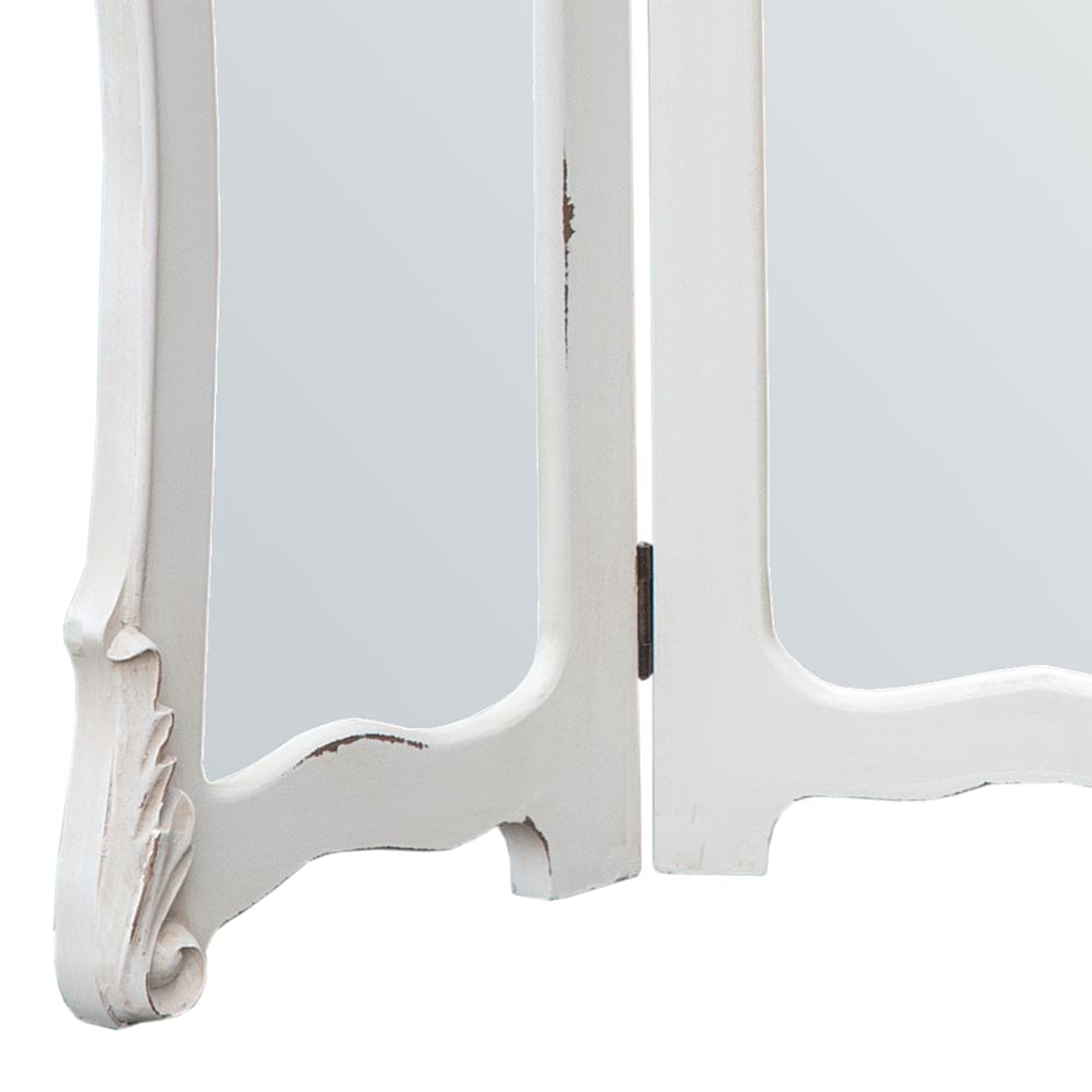 Boudoir Provence Dressing Table Triple Mirror - Antique White