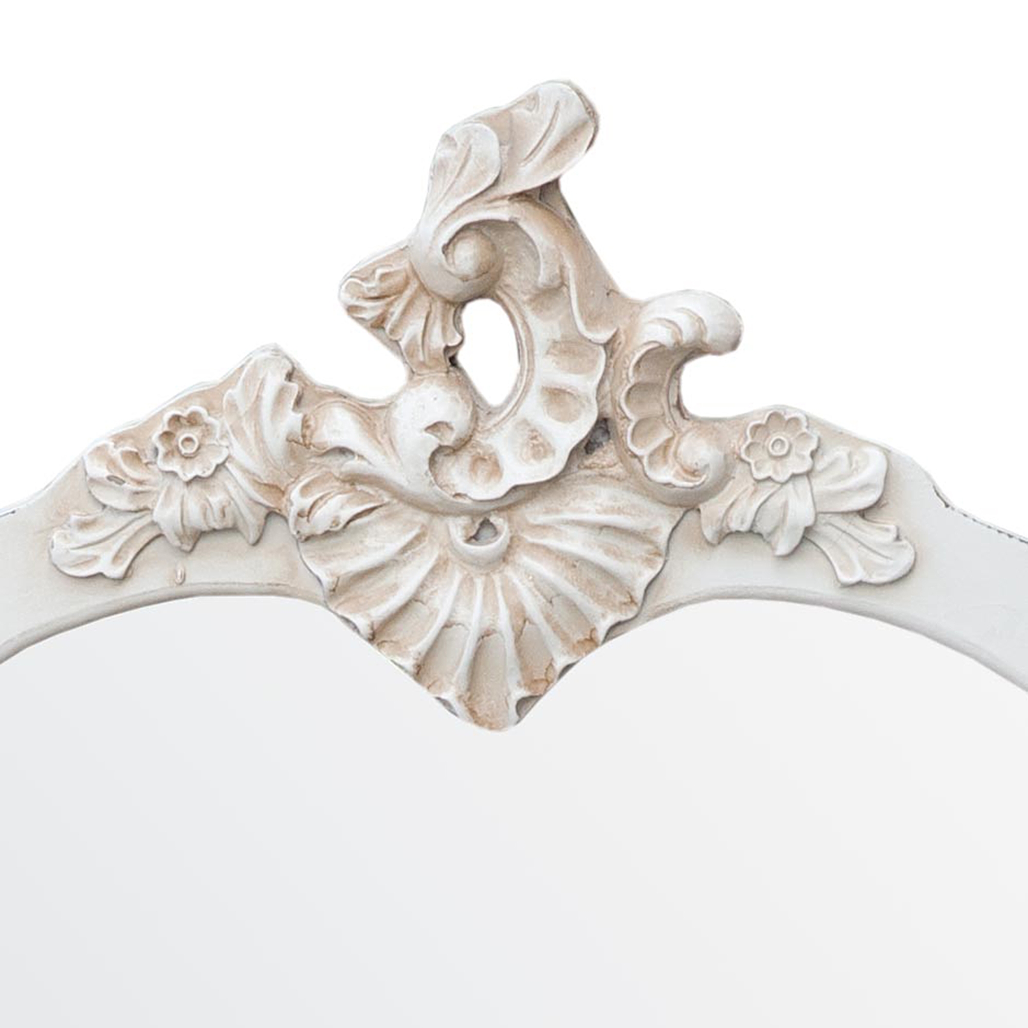 Boudoir Provence Dressing Table Triple Mirror - Antique White