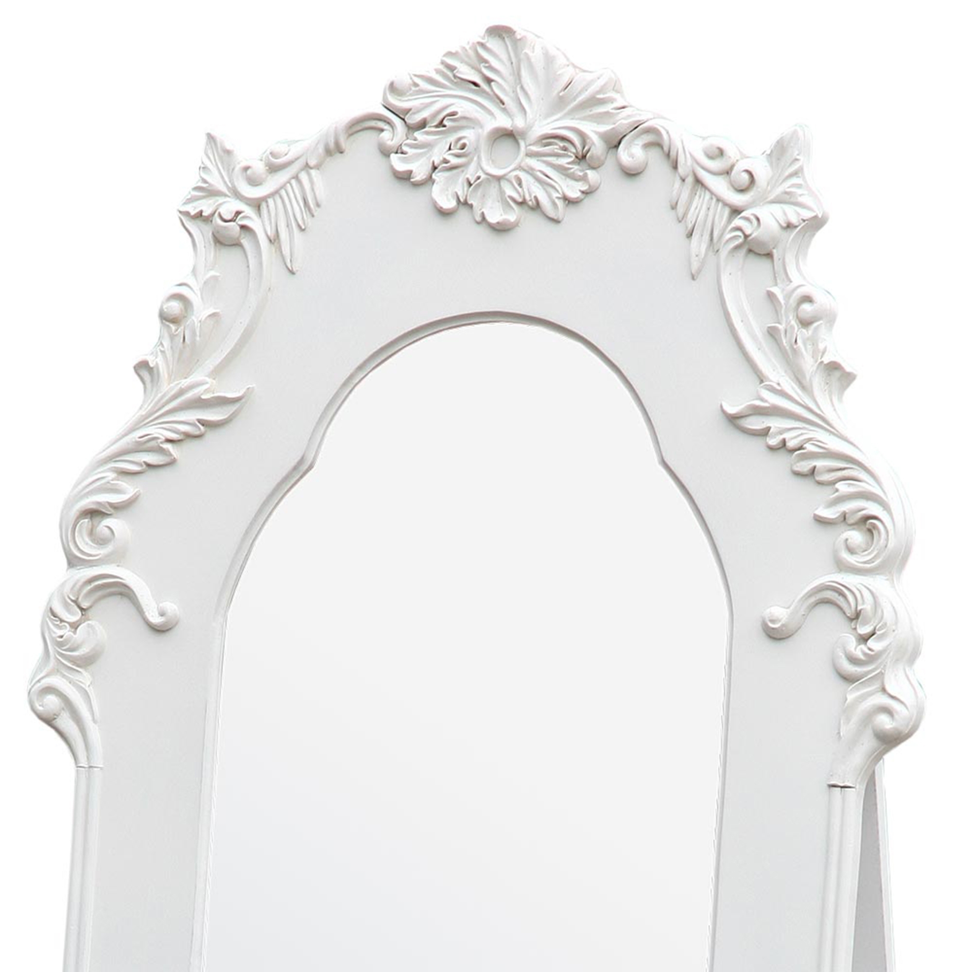 Boudoir Provence Full Length Mirror - Antique White