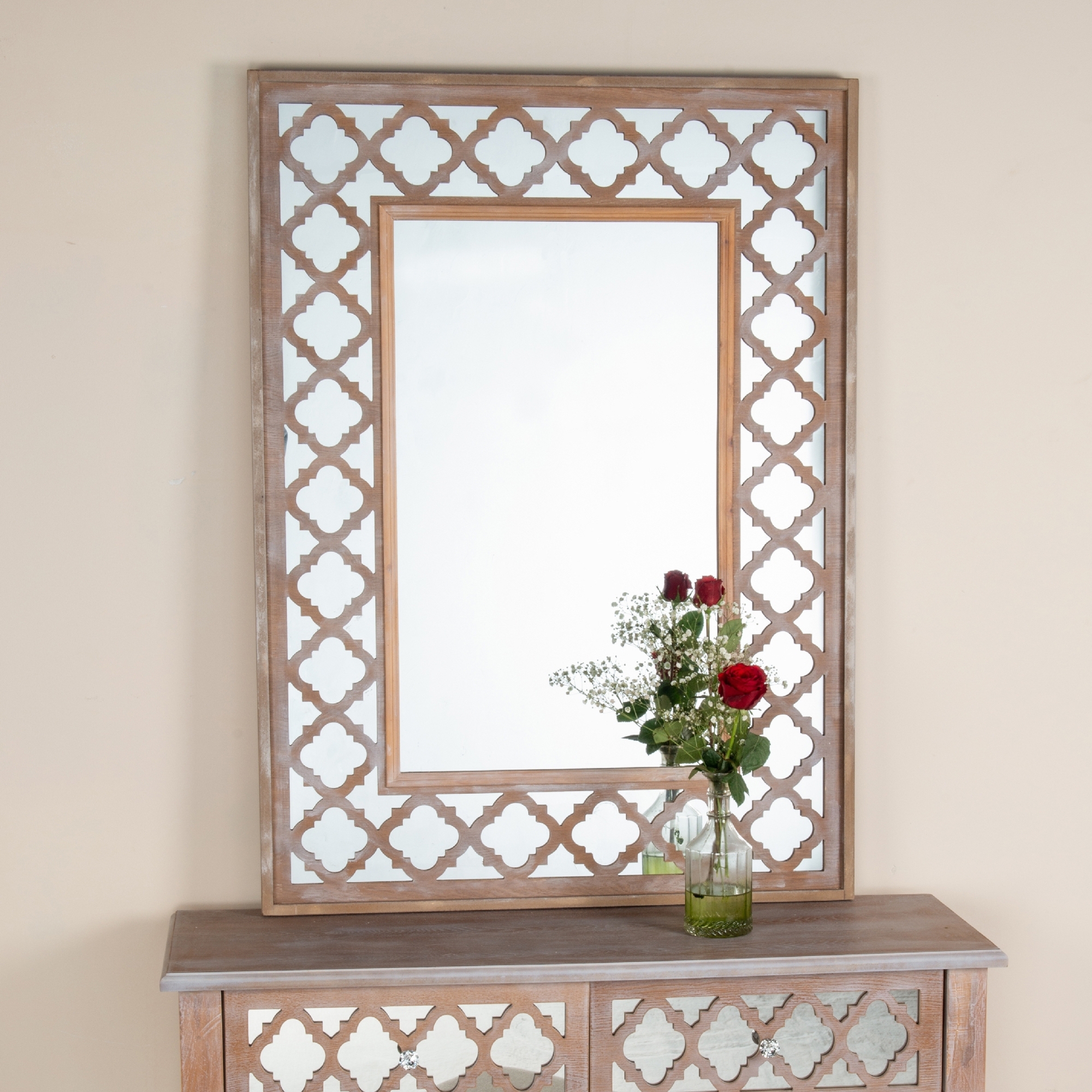 Wood Lattice Mirror