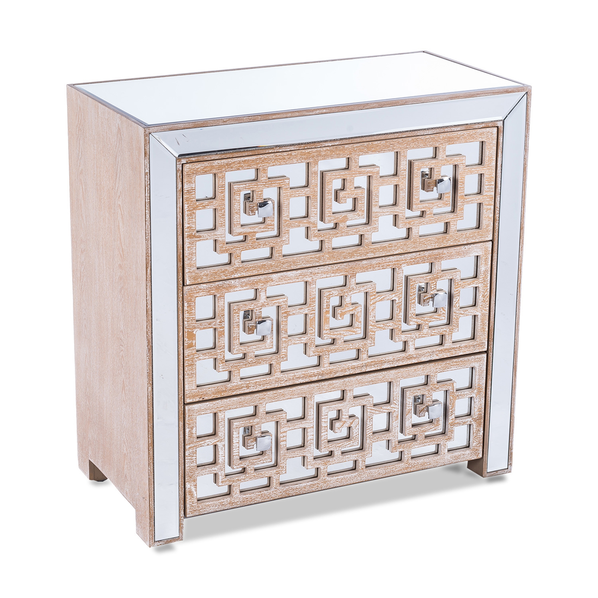 Labyrinth Mirrored Chest of Drawers
