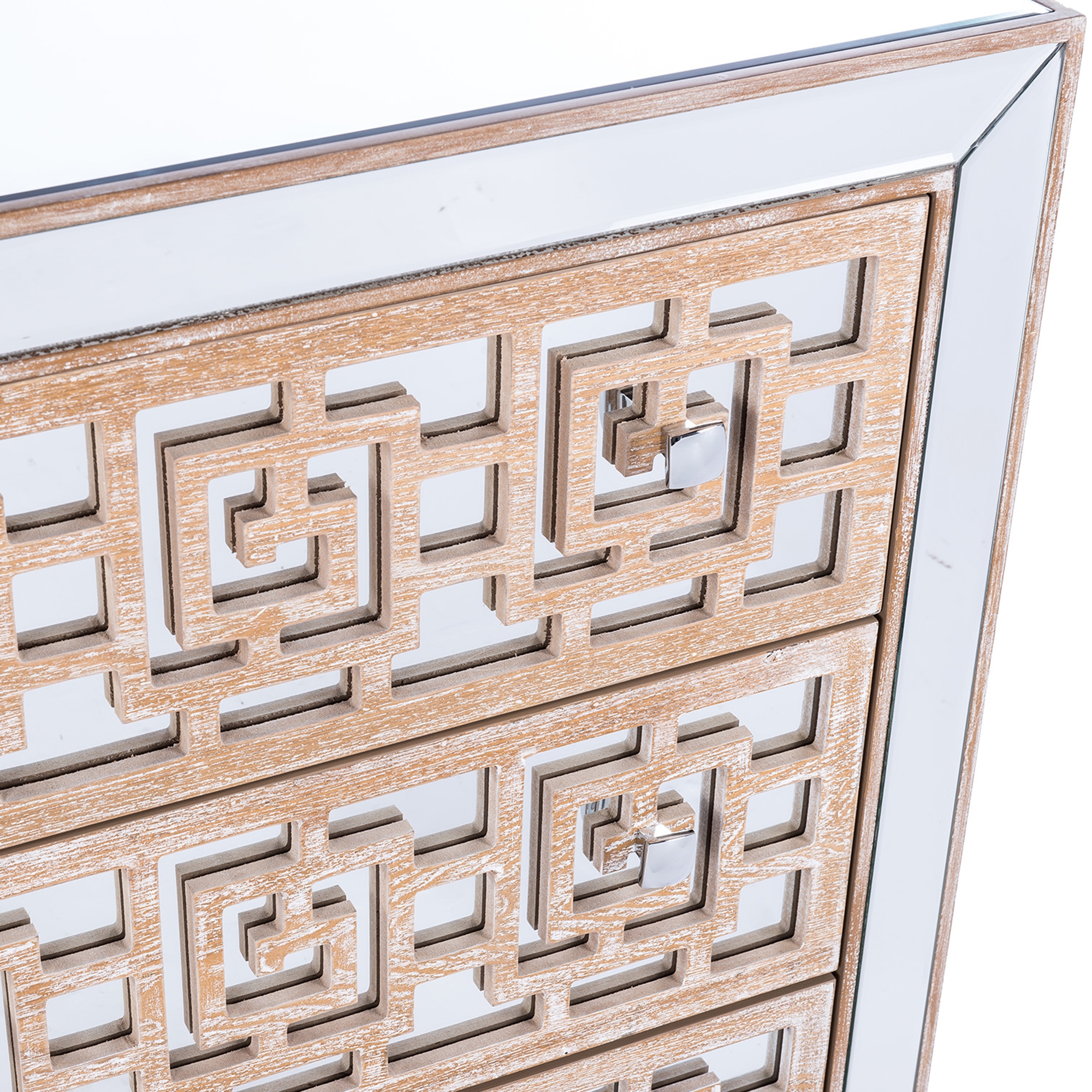 Labyrinth Mirrored Chest of Drawers