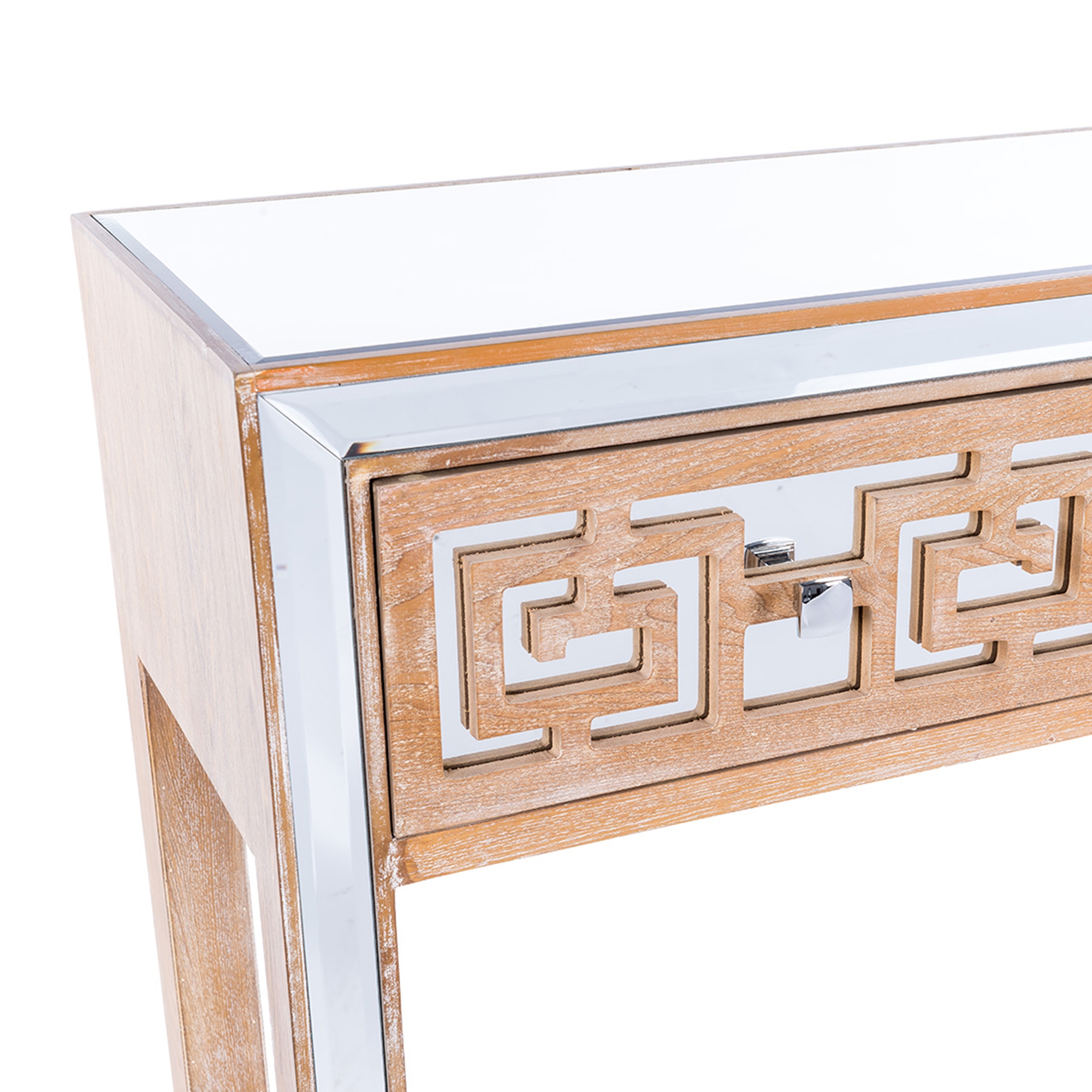 Labyrinth Mirrored Console Table