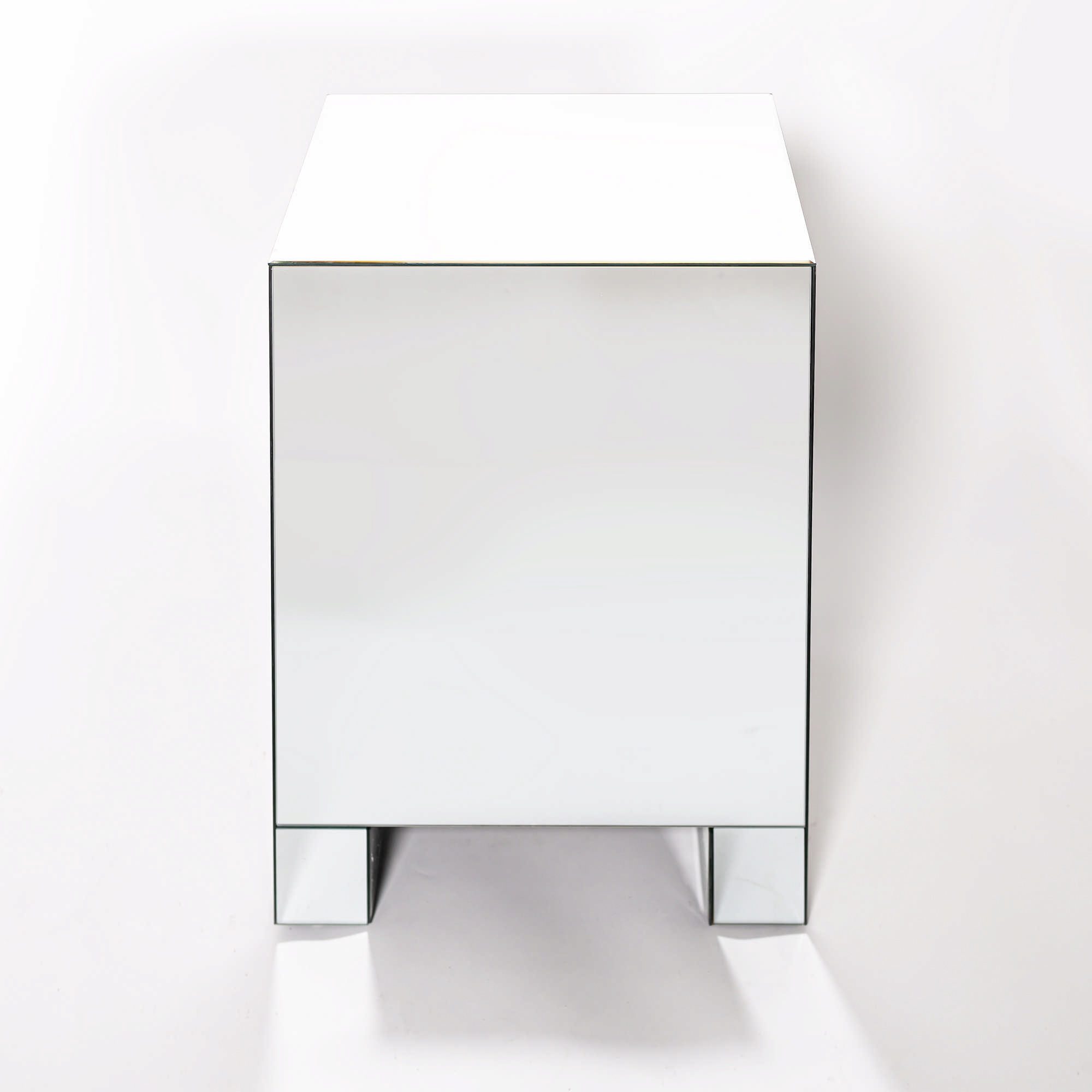 Crushed Diamond Mirrored Bedside Table 