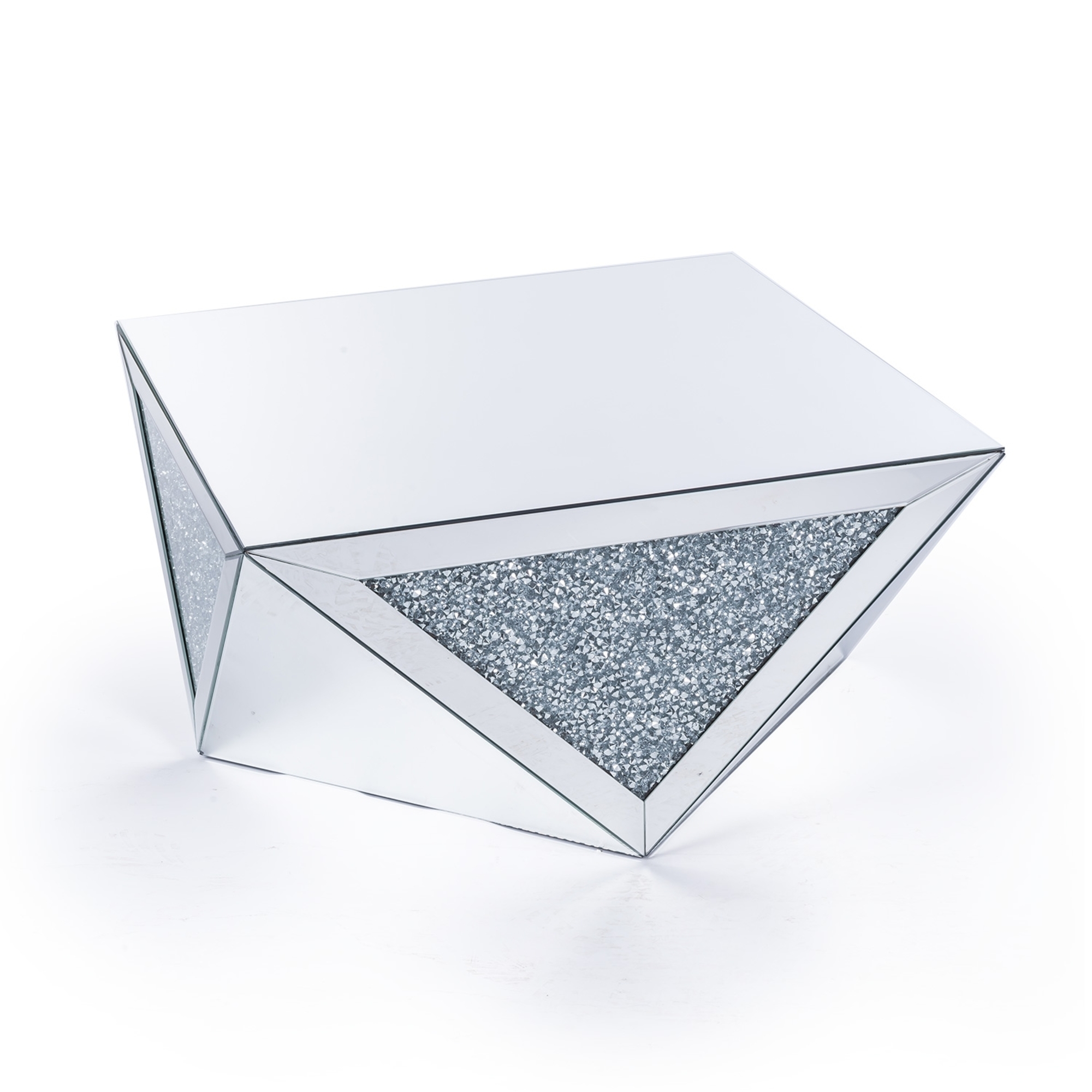 Crushed Diamond Mirrored Coffee Table