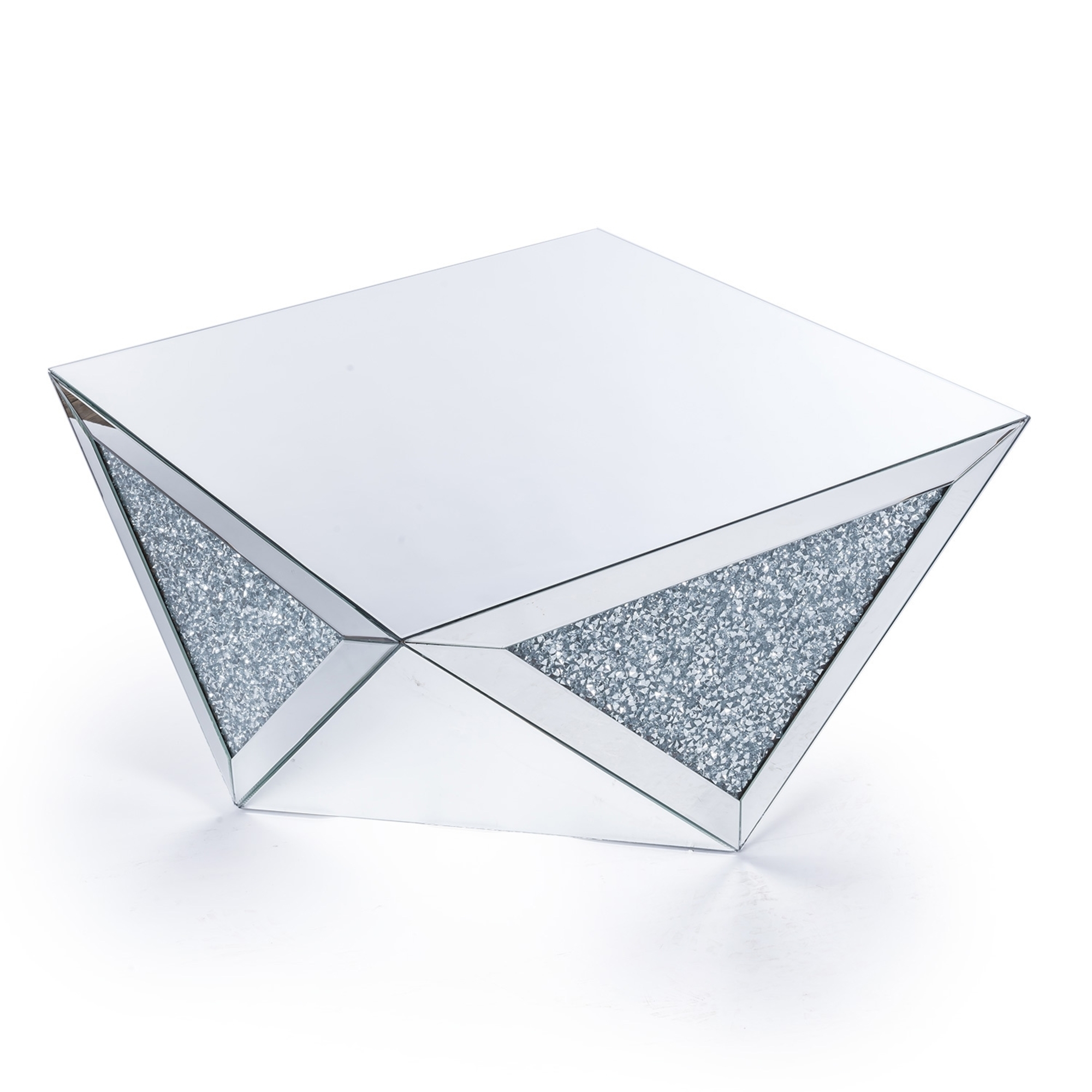 Crushed Diamond Mirrored Coffee Table