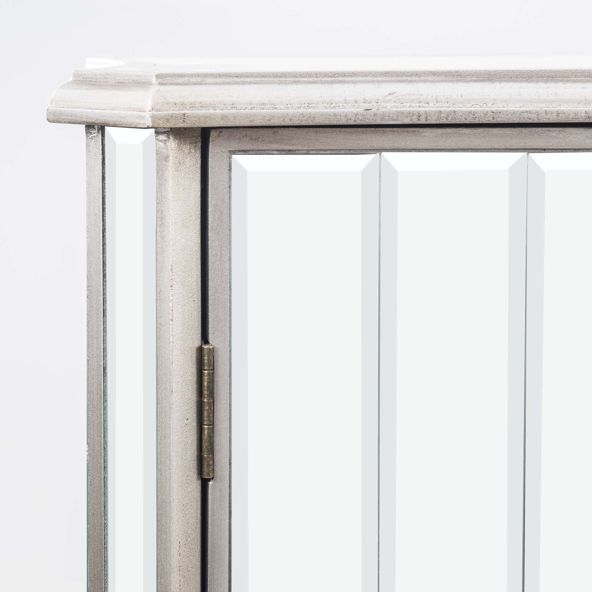 Annabelle Mirrored Sideboard Cabinet - Antique Silver