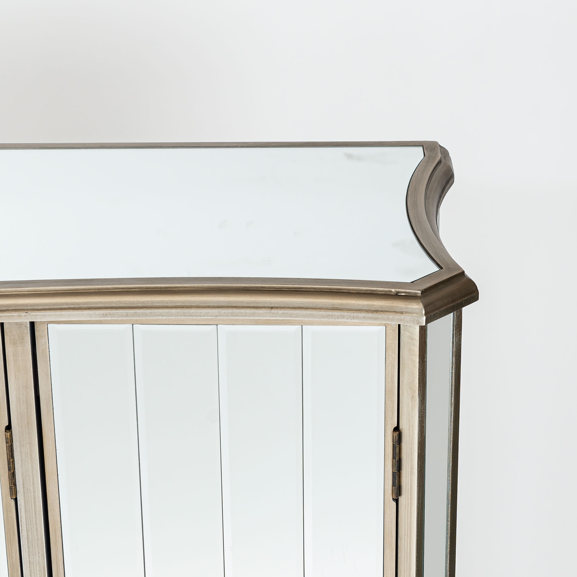 Annabelle Mirrored Sideboard Cabinet - Antique Silver