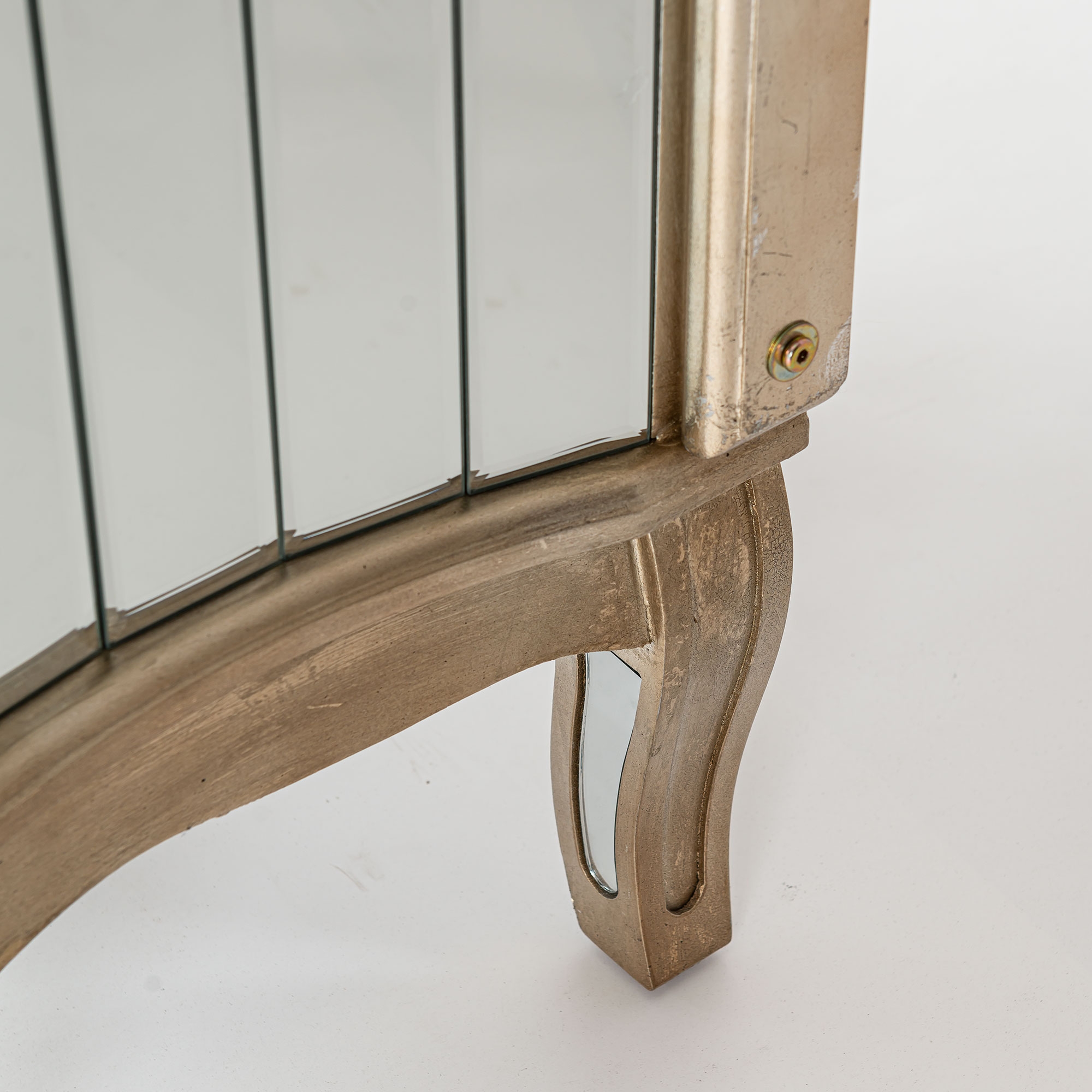 Annabelle Full Length Mirror - Champagne Silver Gilt Leaf