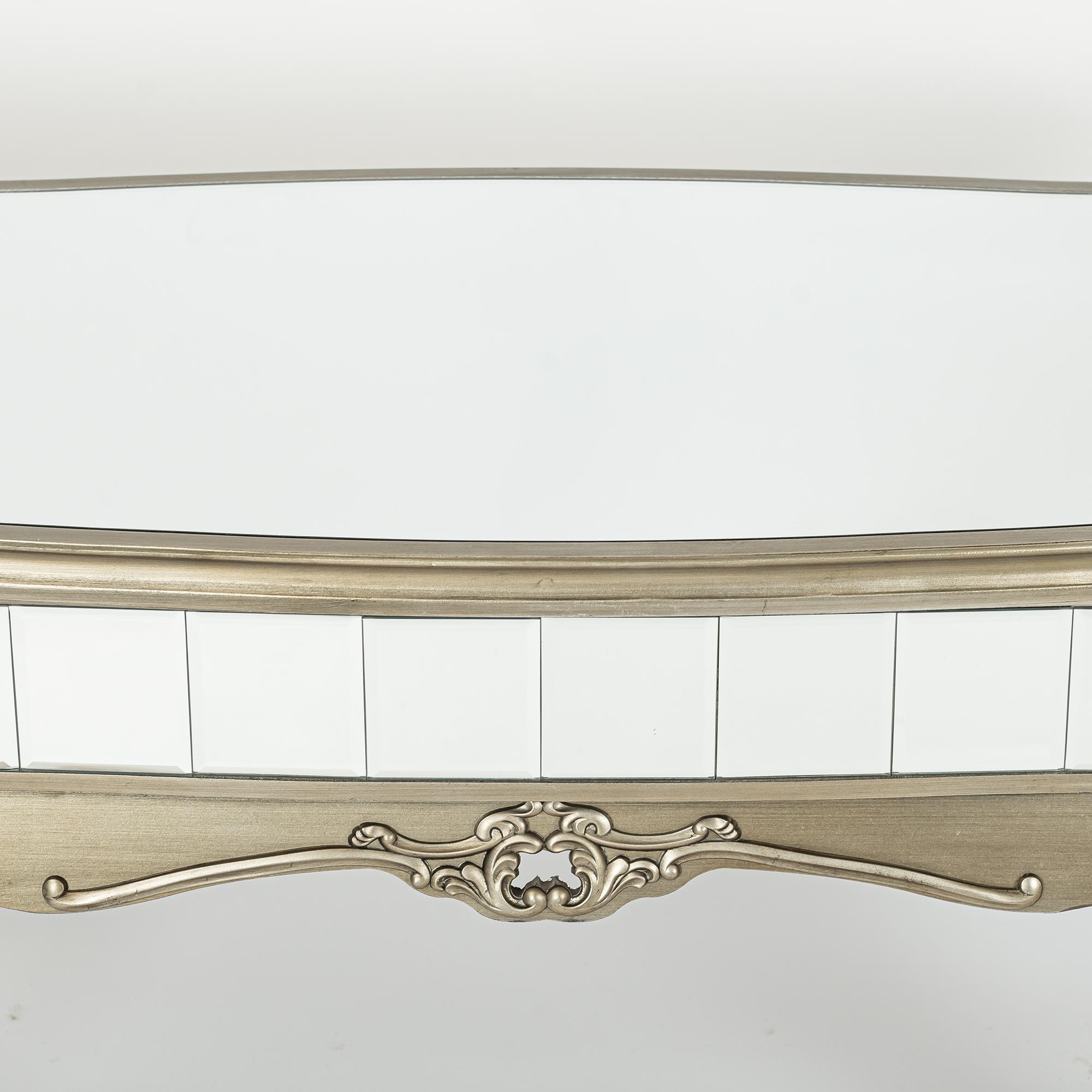 Annabelle Mirrored Coffee Table - Antique Silver