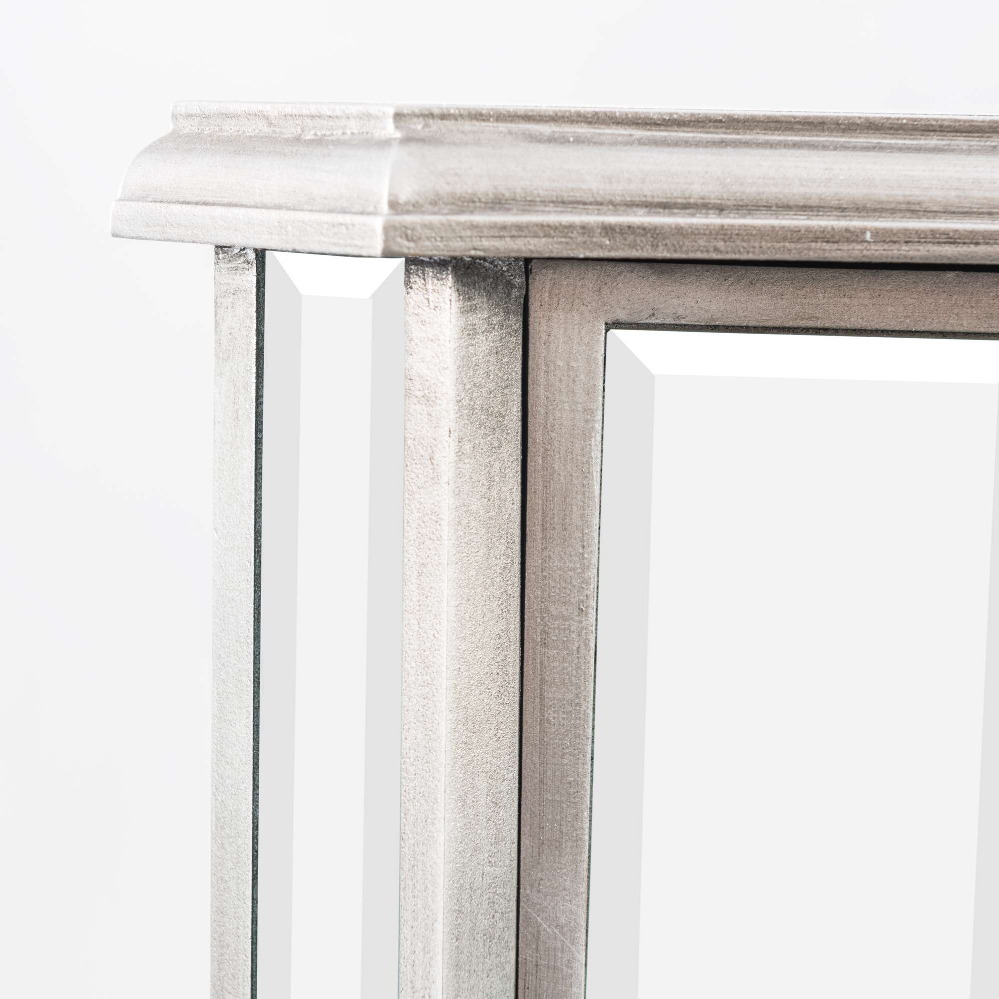 Annabelle Mirrored Sideboard Cabinet - Antique Silver