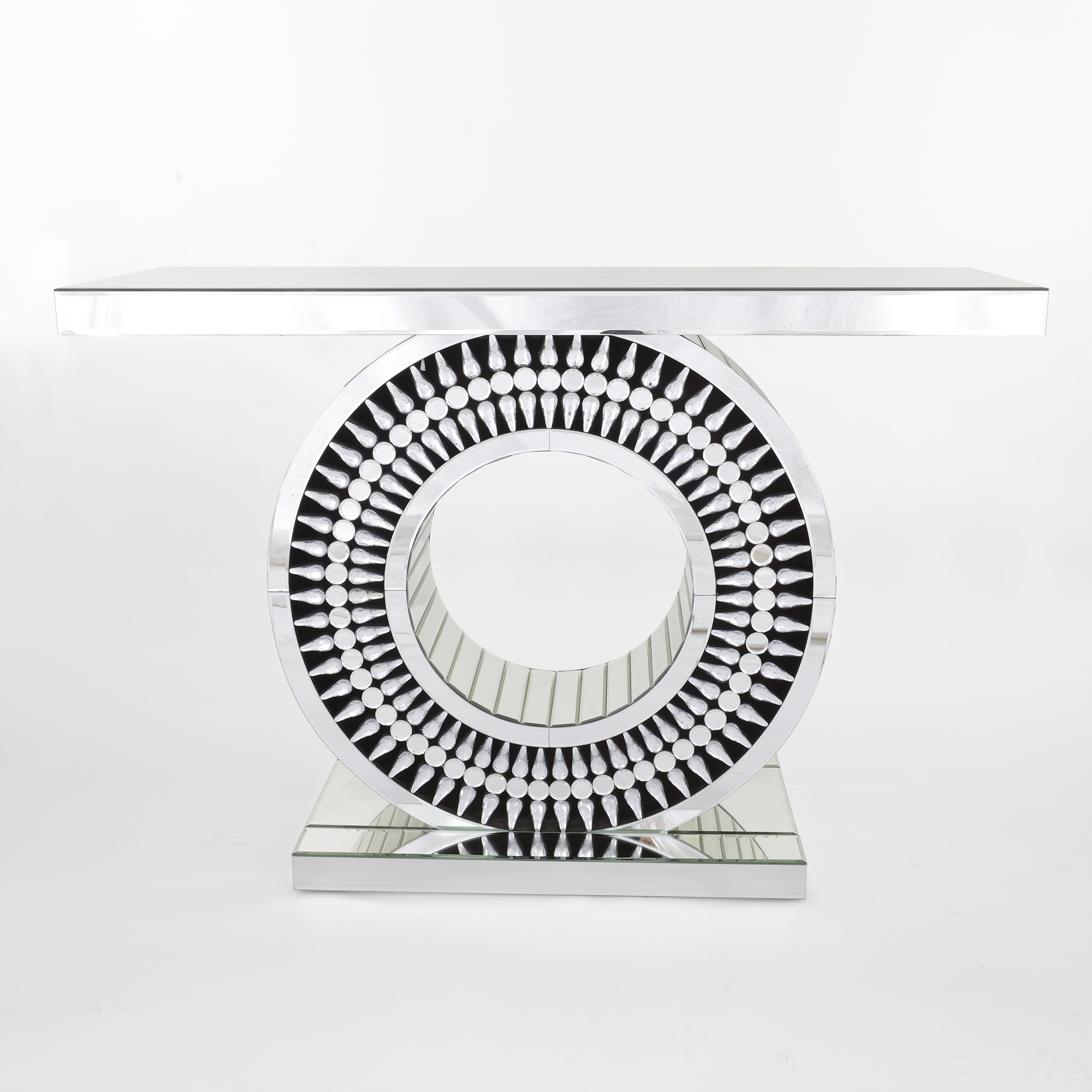 Apollo Crystal Mirrored Console Table