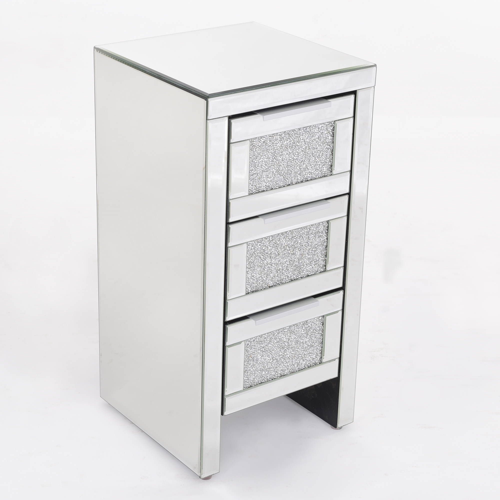 Apollo Crystal Venetian Contemporary Side Cabinet