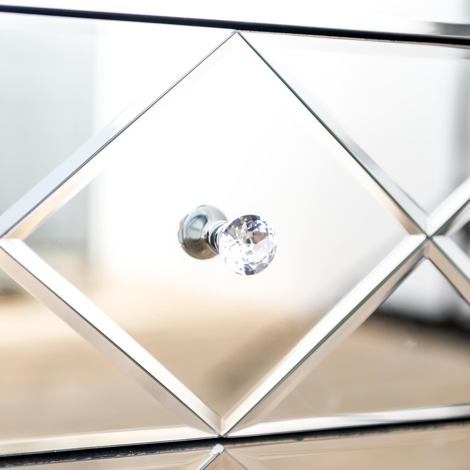 Diamant Mirrored Bedside Table 