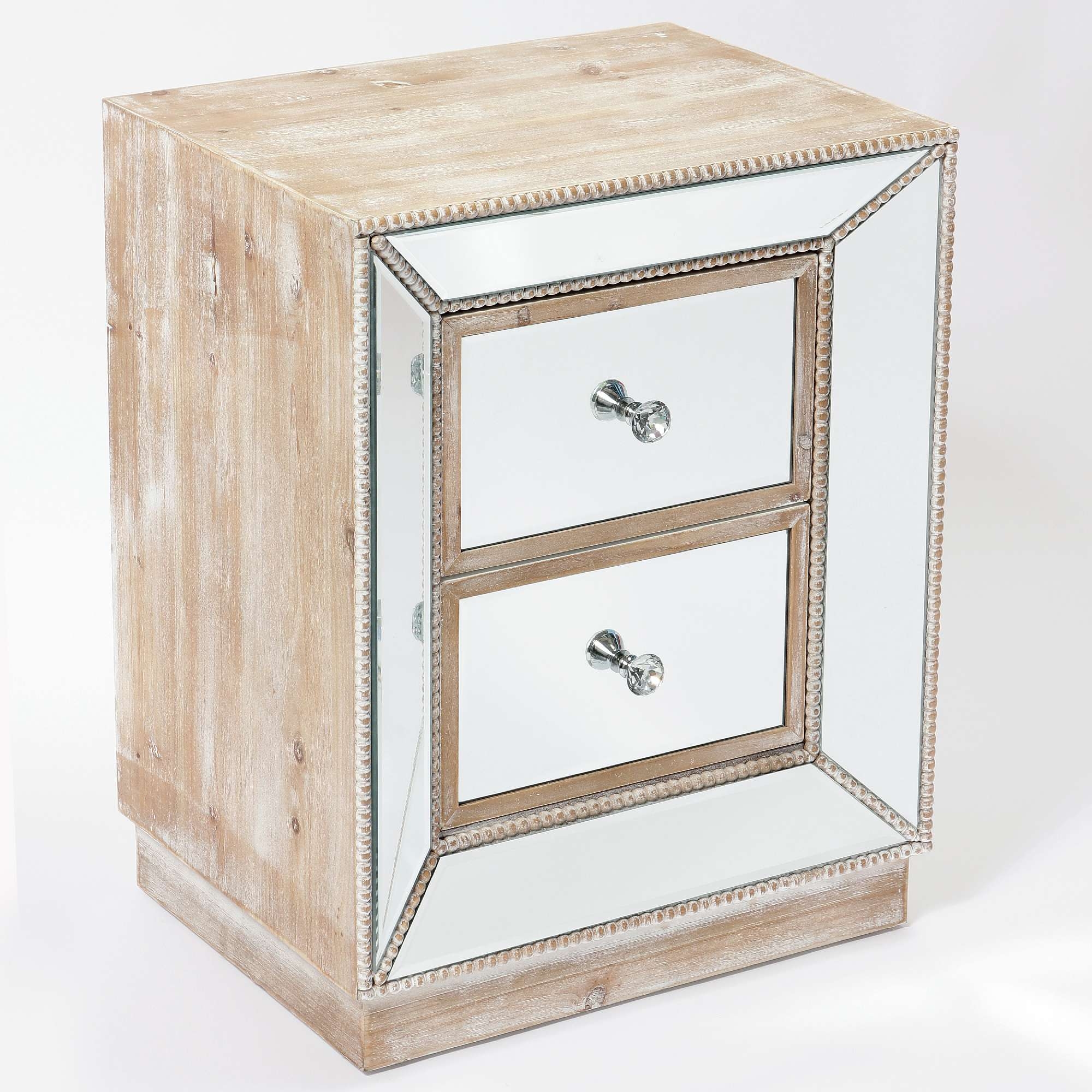 Pearl Mirrored Bedside Table 