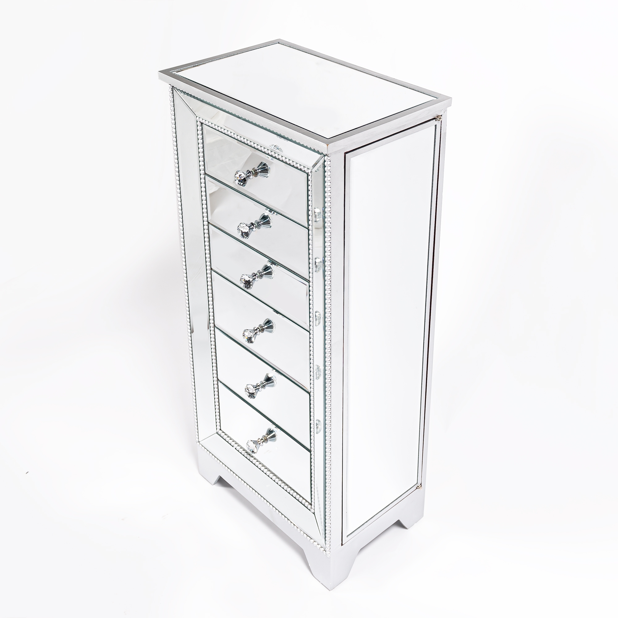 Chateauneuf Mirrored Tall Chest of Drawers