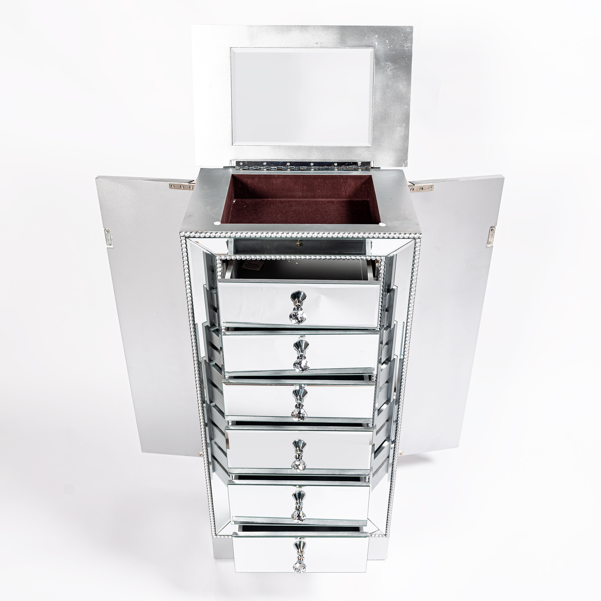 Chateauneuf Mirrored Tall Chest of Drawers