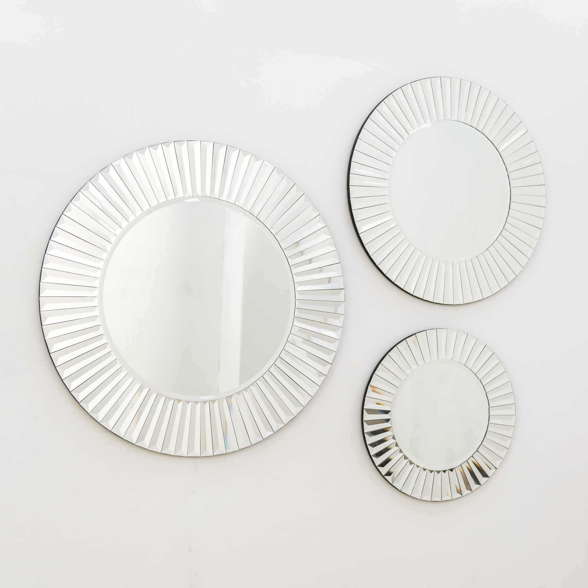Santorini Sunshine Venetian Bevelled Mirror Medium