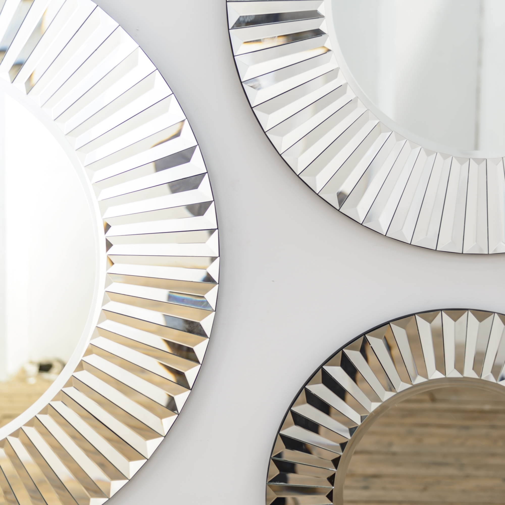 Santorini Sunshine Venetian Bevelled Mirror Medium