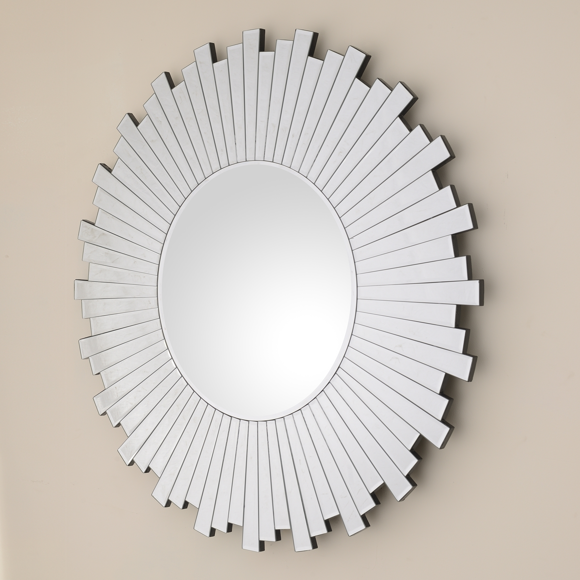Venetian Round Mirror with Irregular Round Mirror Frame
