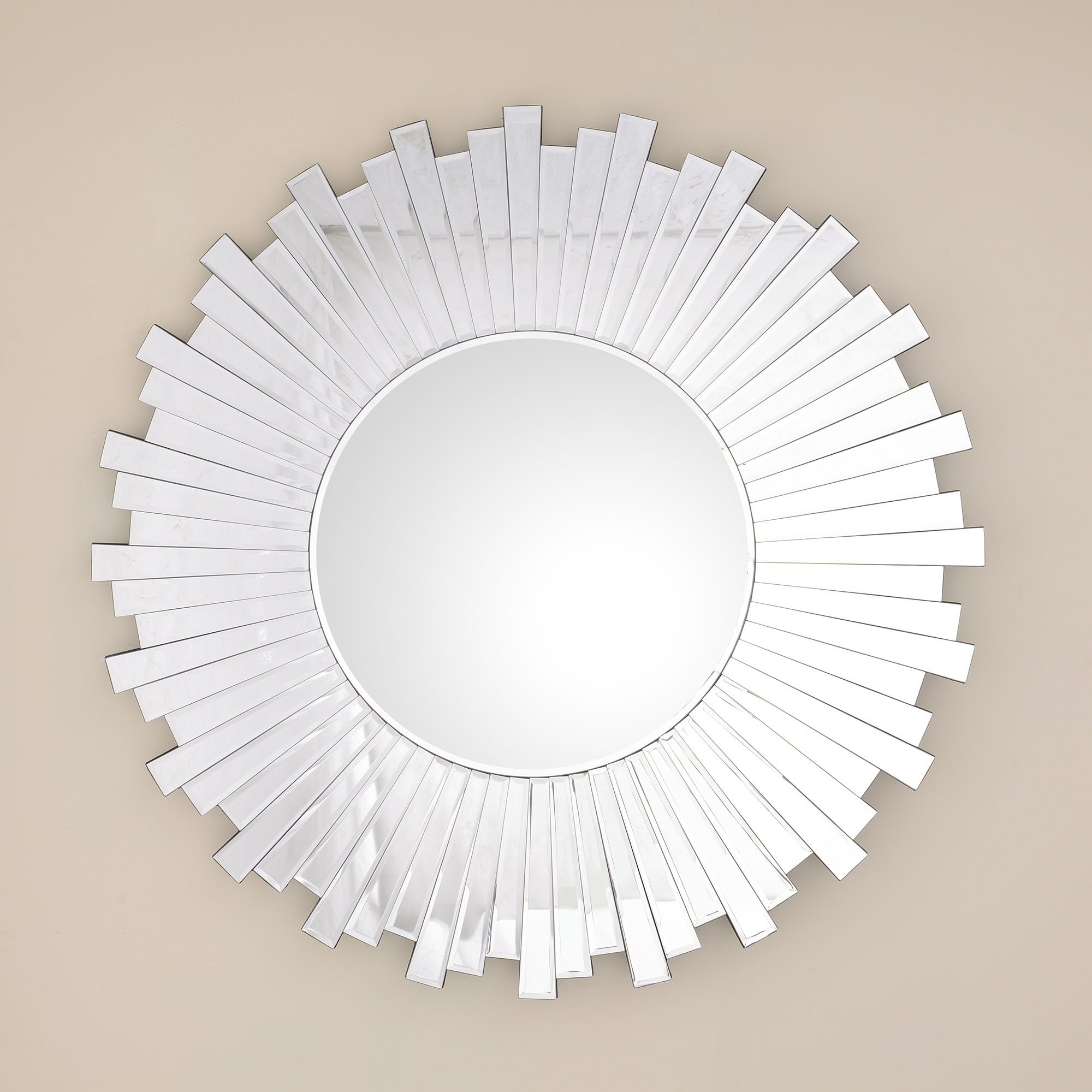 Venetian Round Mirror with Irregular Round Mirror Frame