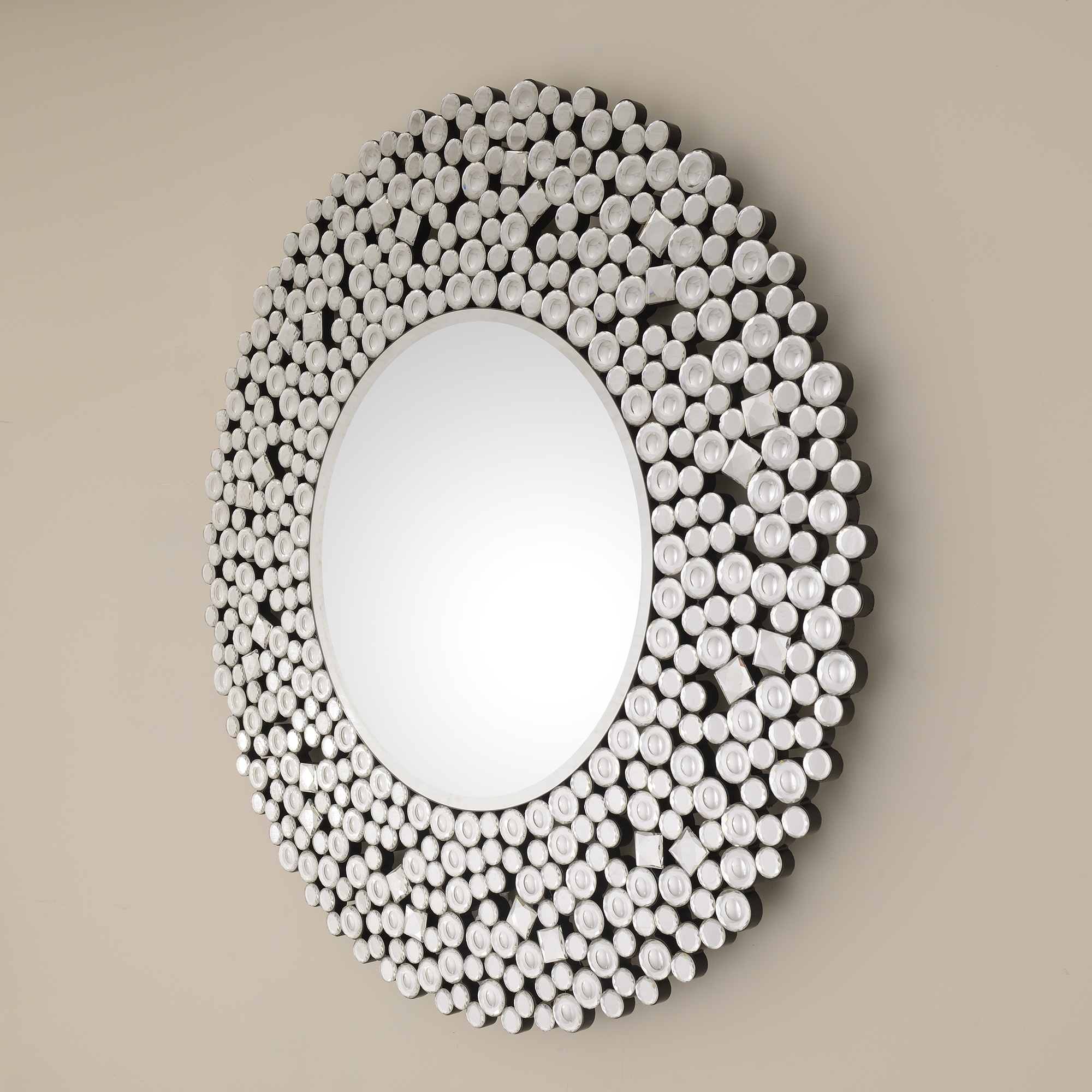 Venetian Contemporary Round Mirror