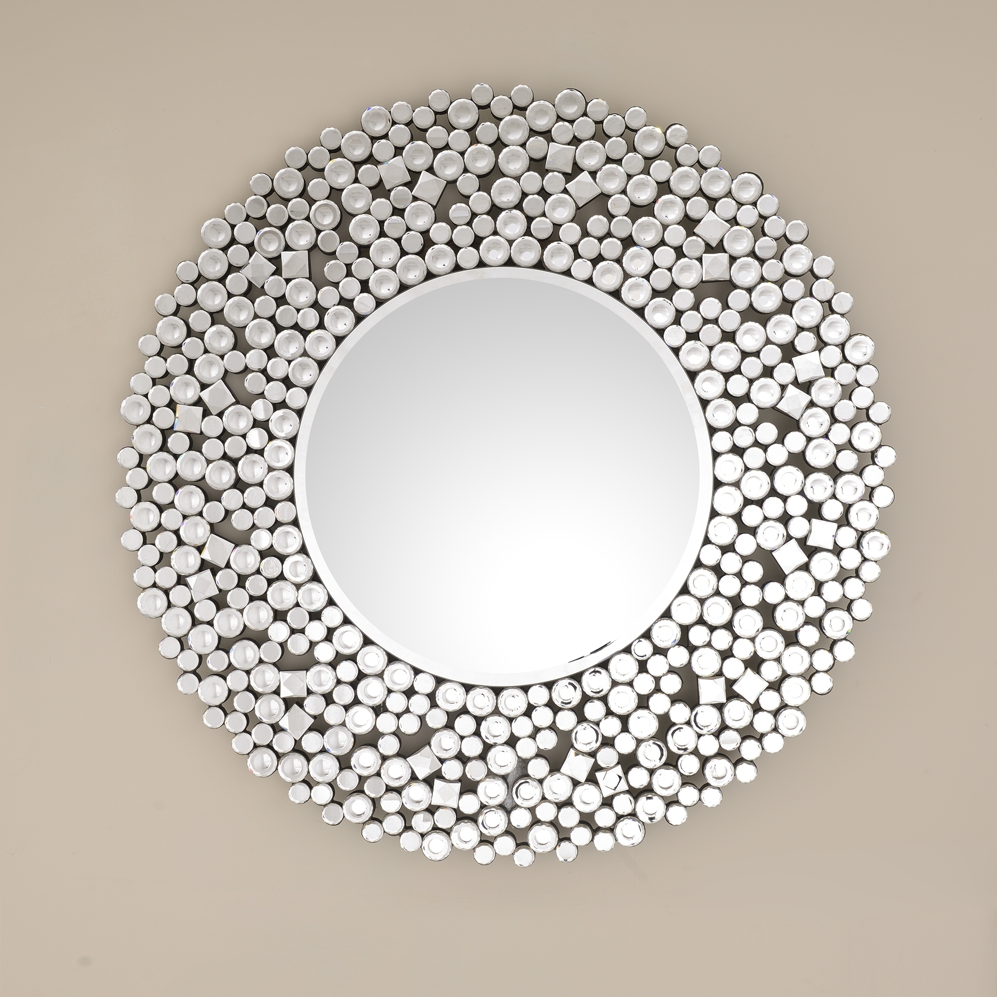 Venetian Contemporary Round Mirror