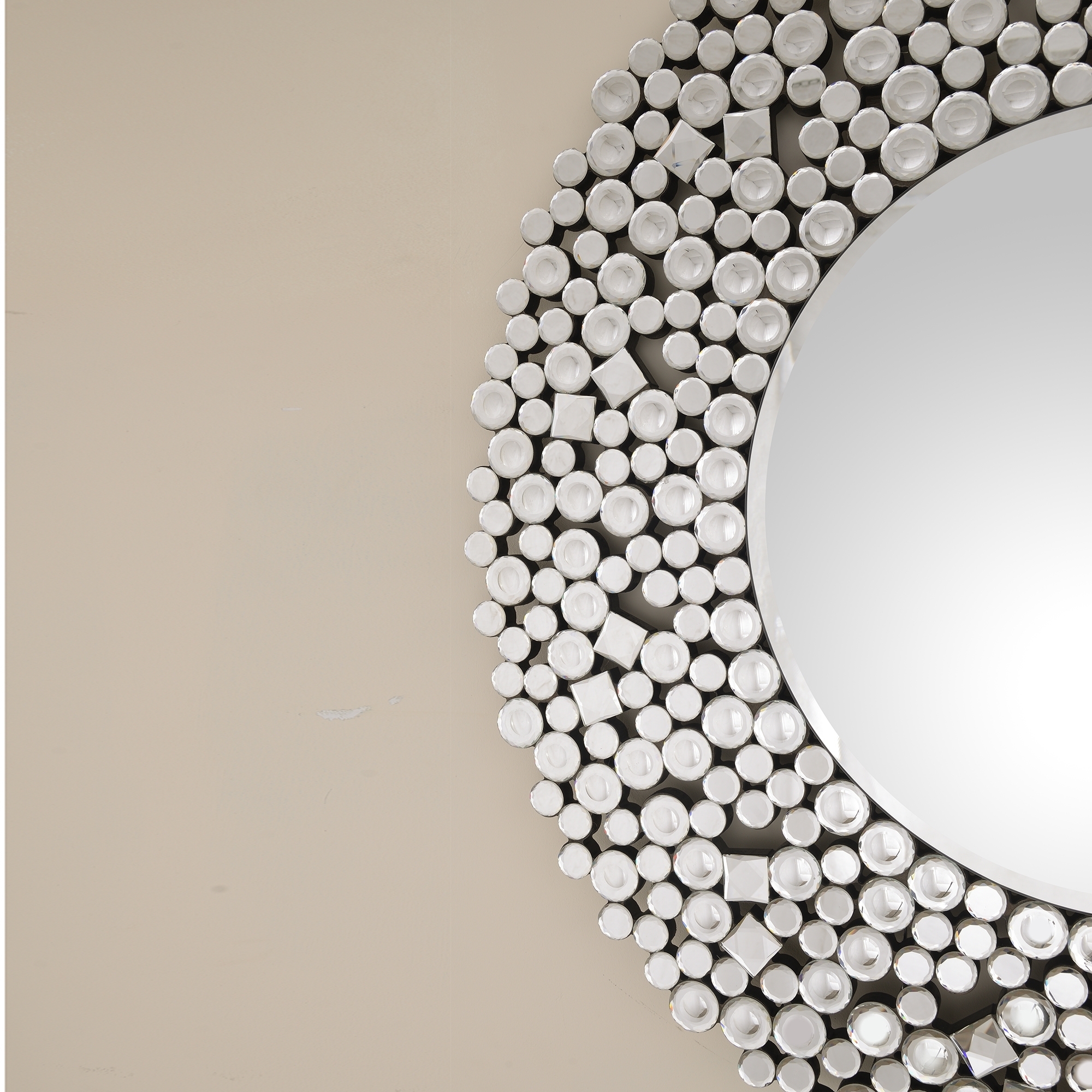 Venetian Contemporary Round Mirror