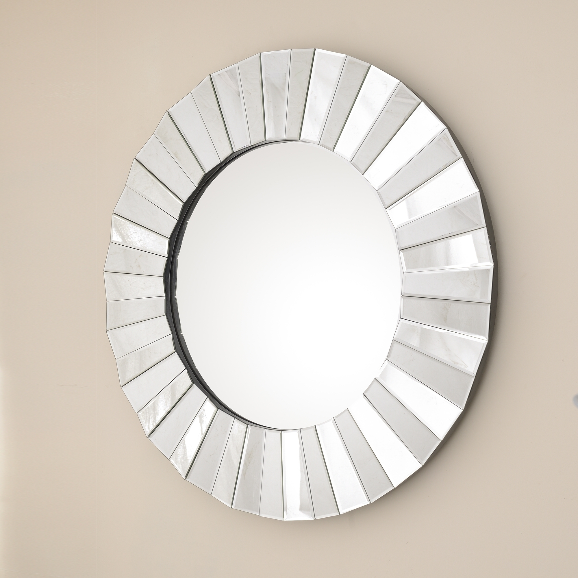 Venetian Contemporary Round Mirror
