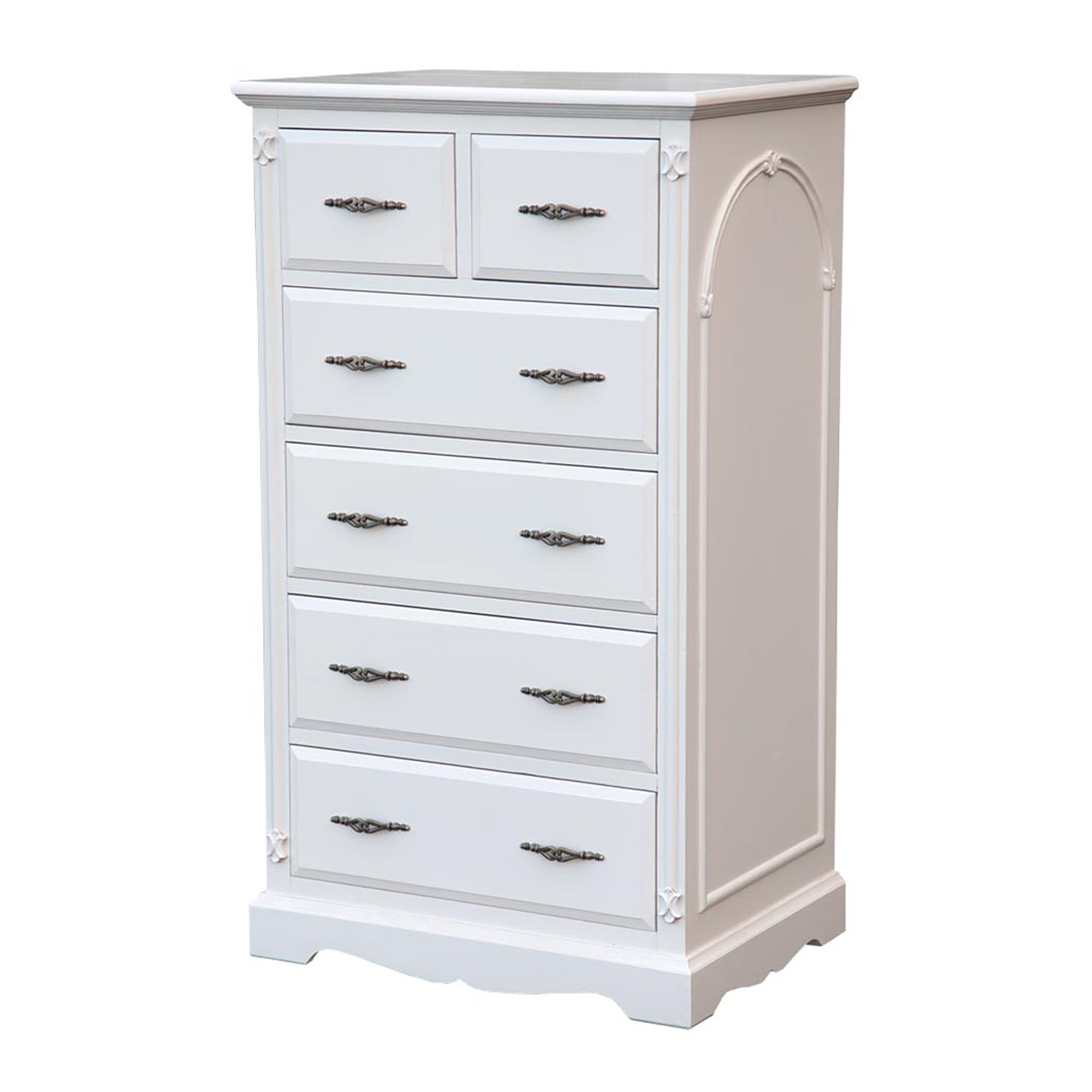 Hambledon Tallboy Chest of Drawers - White