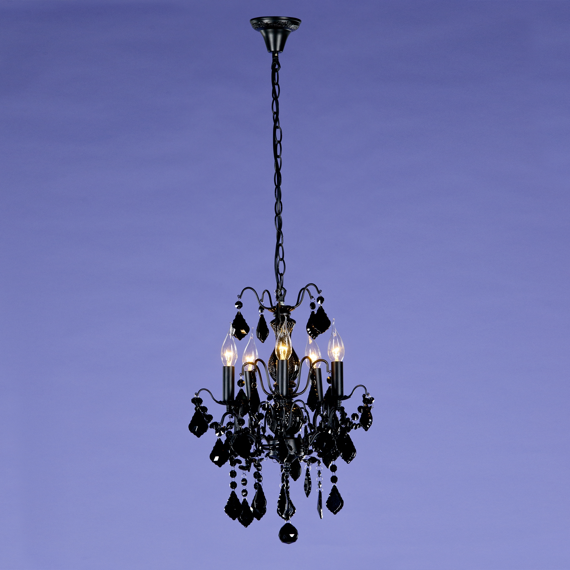 Charlotte 5 Light Chandelier - Black