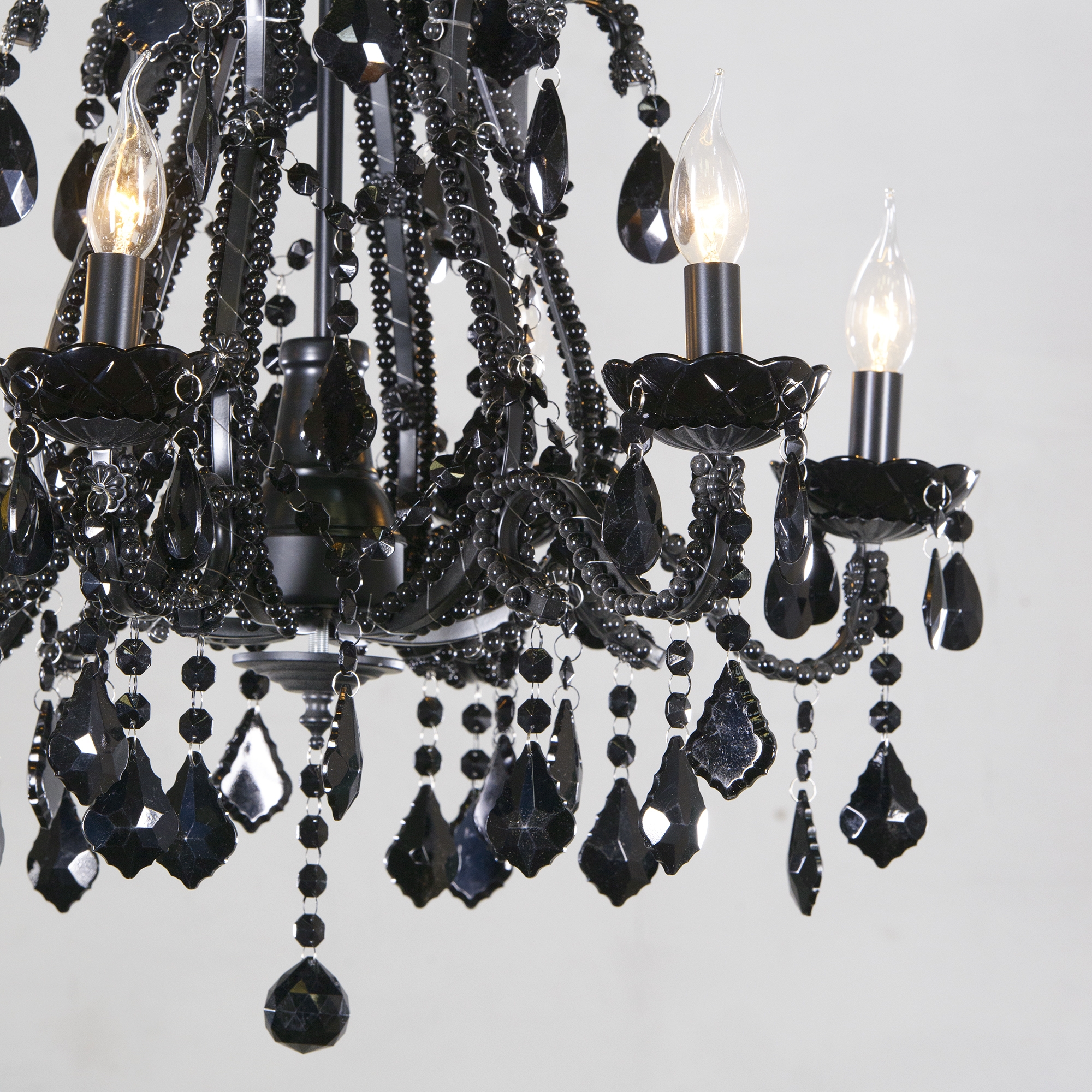 Marie Therese 6 Light Chandelier - Black