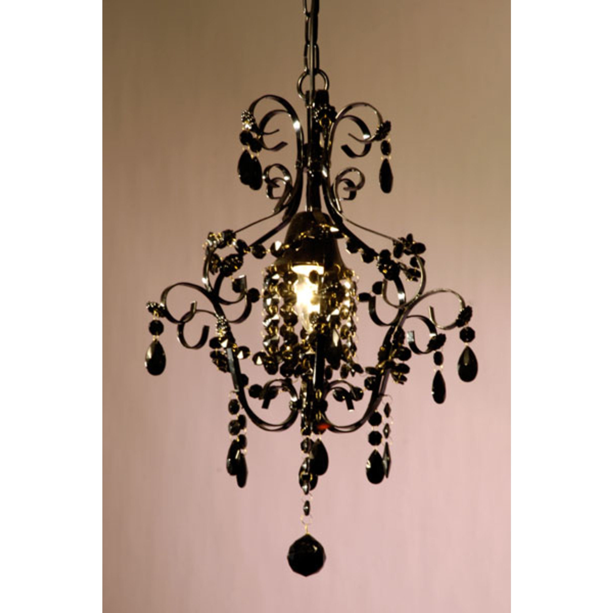 Marie Therese Single Light Chandelier - Black