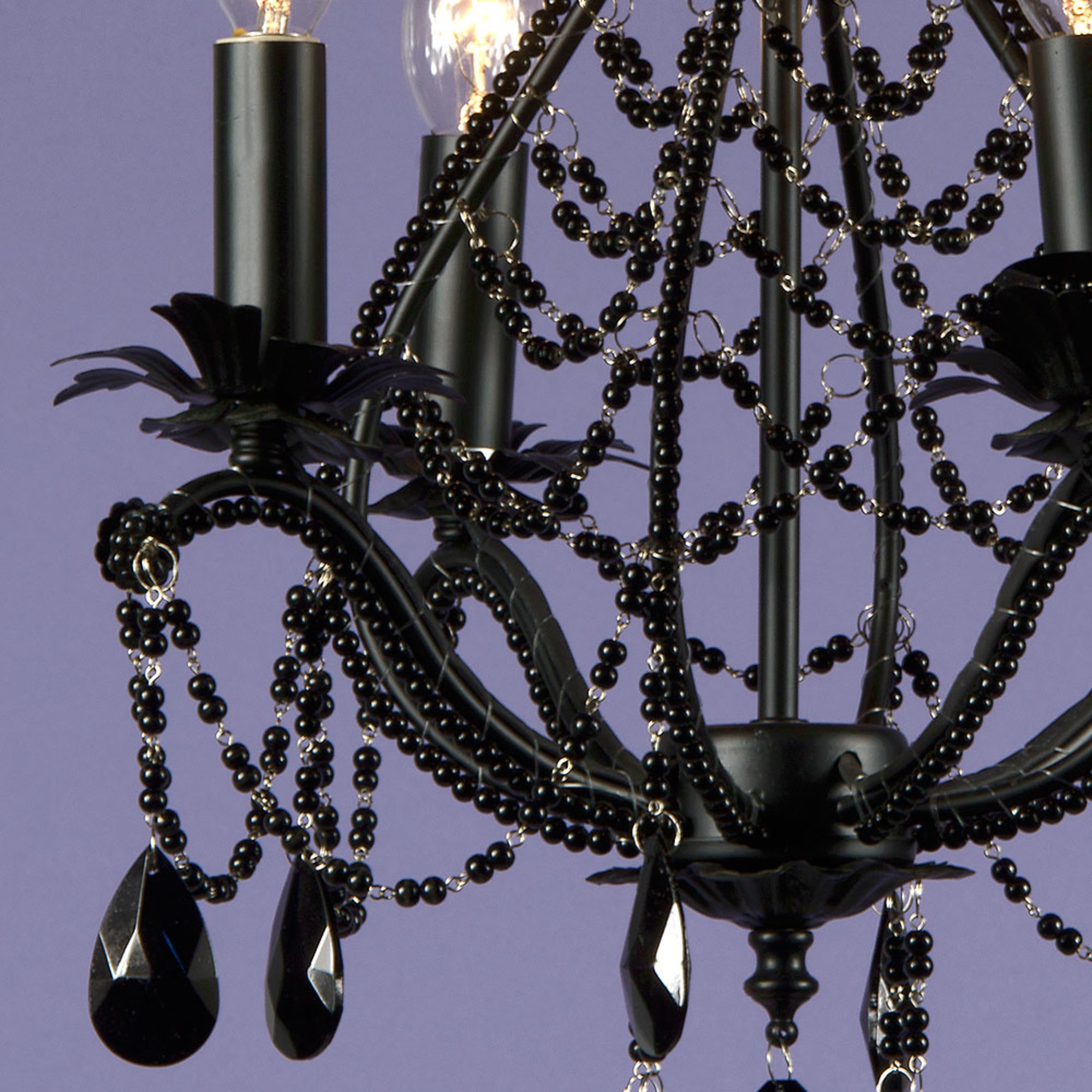 Marie Therese 4 Light Chandelier - Black