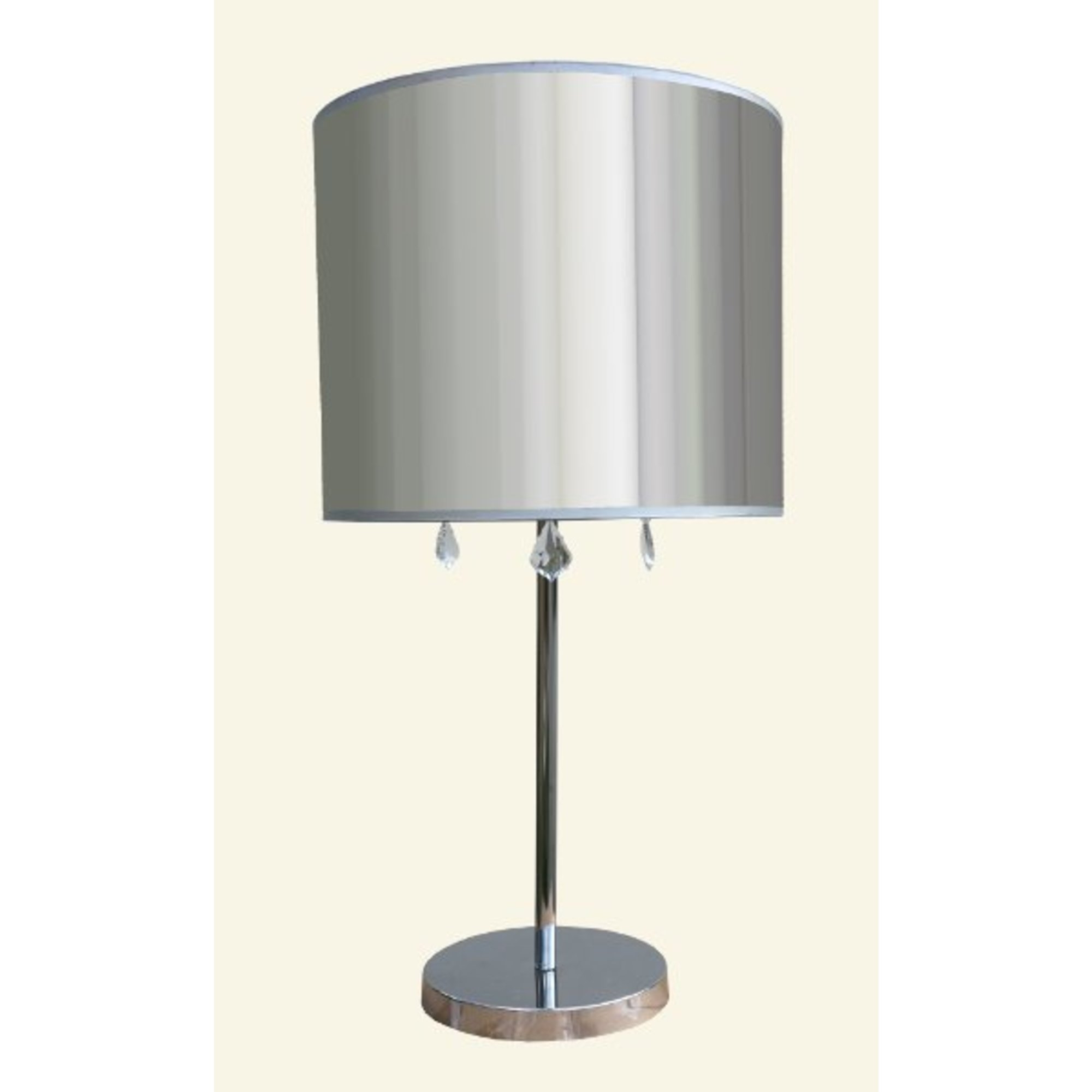Table Lamp - Chrome and Clear