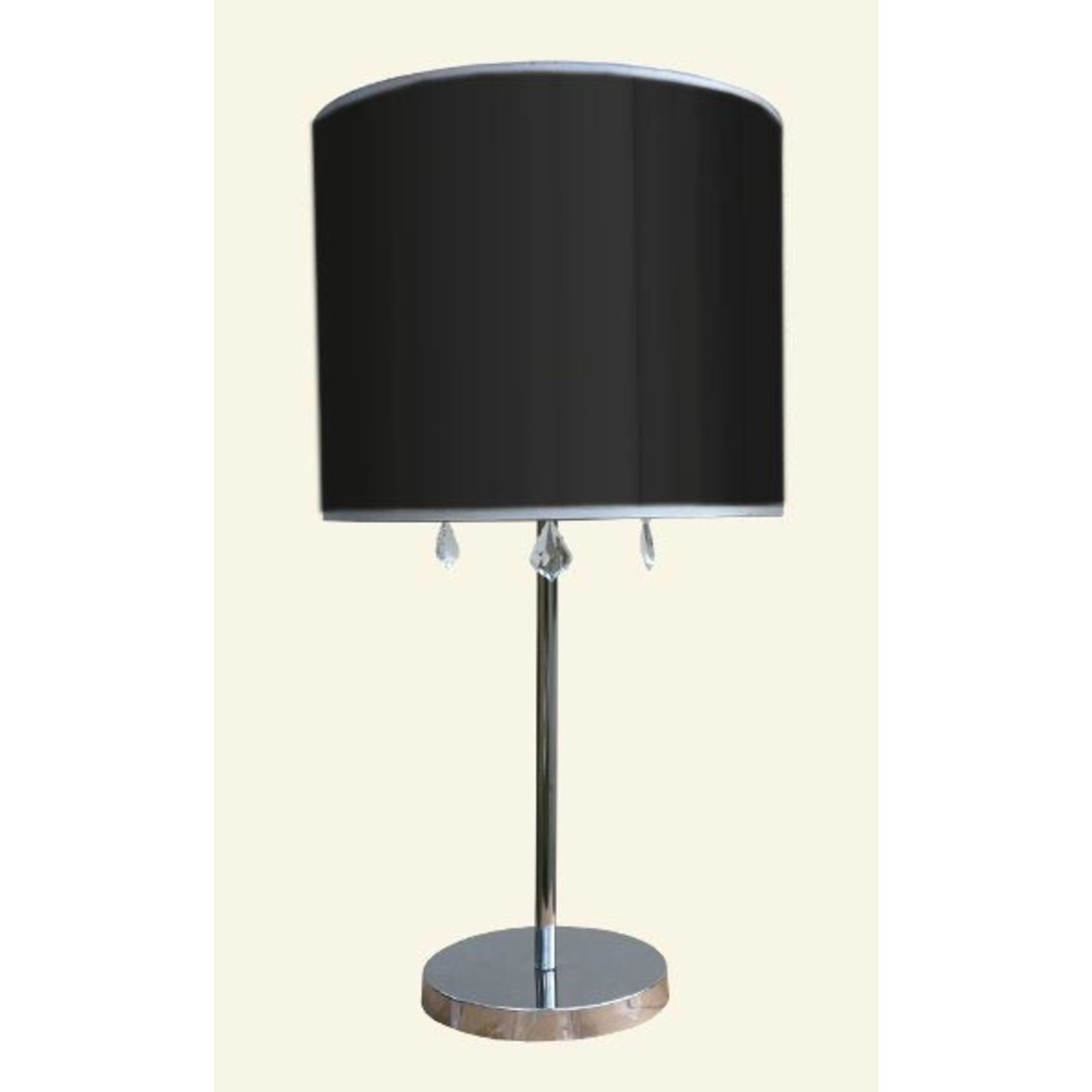 Table Lamp - Chrome and Black