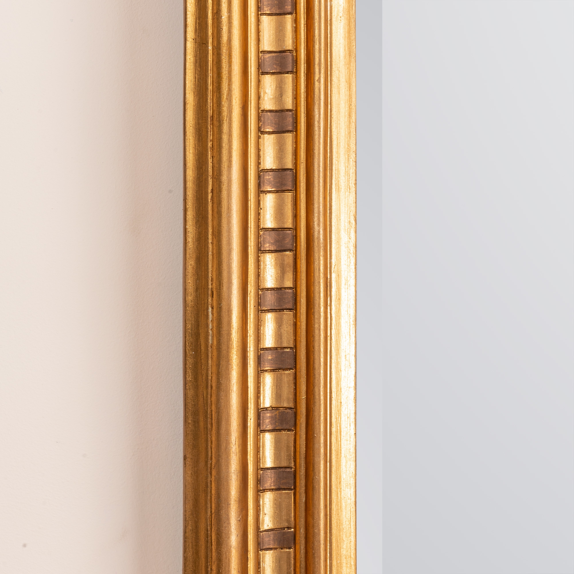 Louis Philippe Etched Mirror - Gold Gilt Leaf