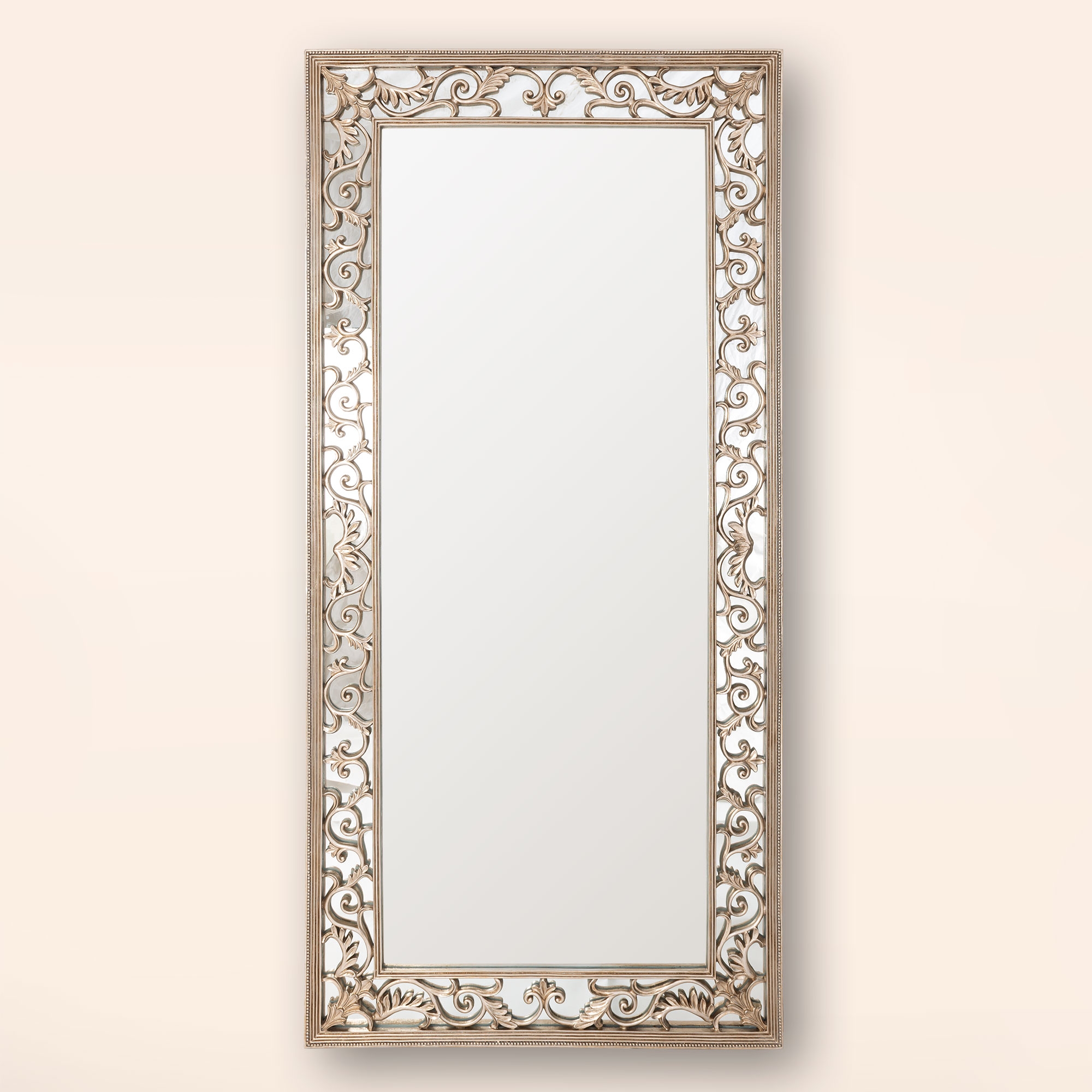 Rococo Champagne Floor Mirror