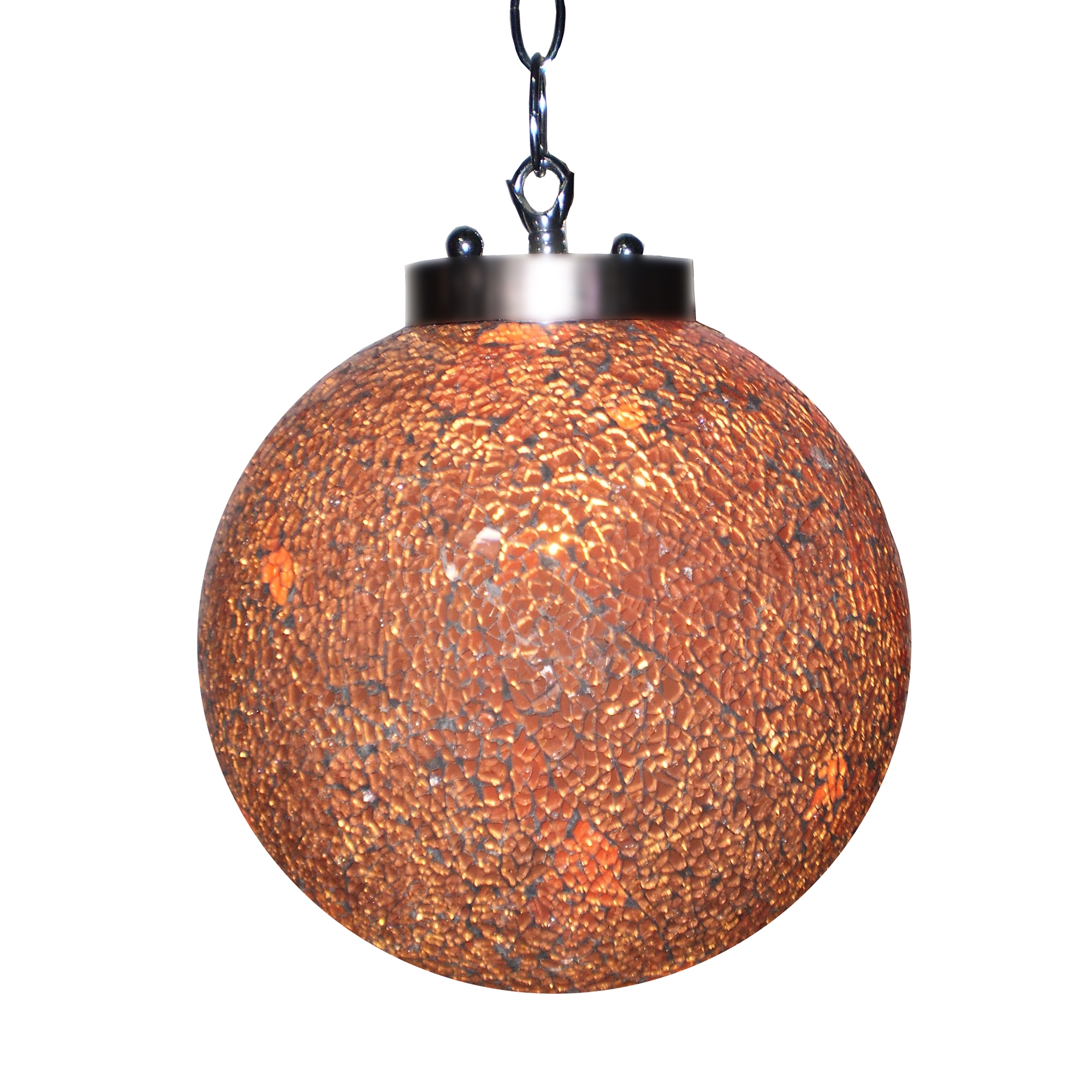 Sparkle Globe Ceiling Light - Orange
