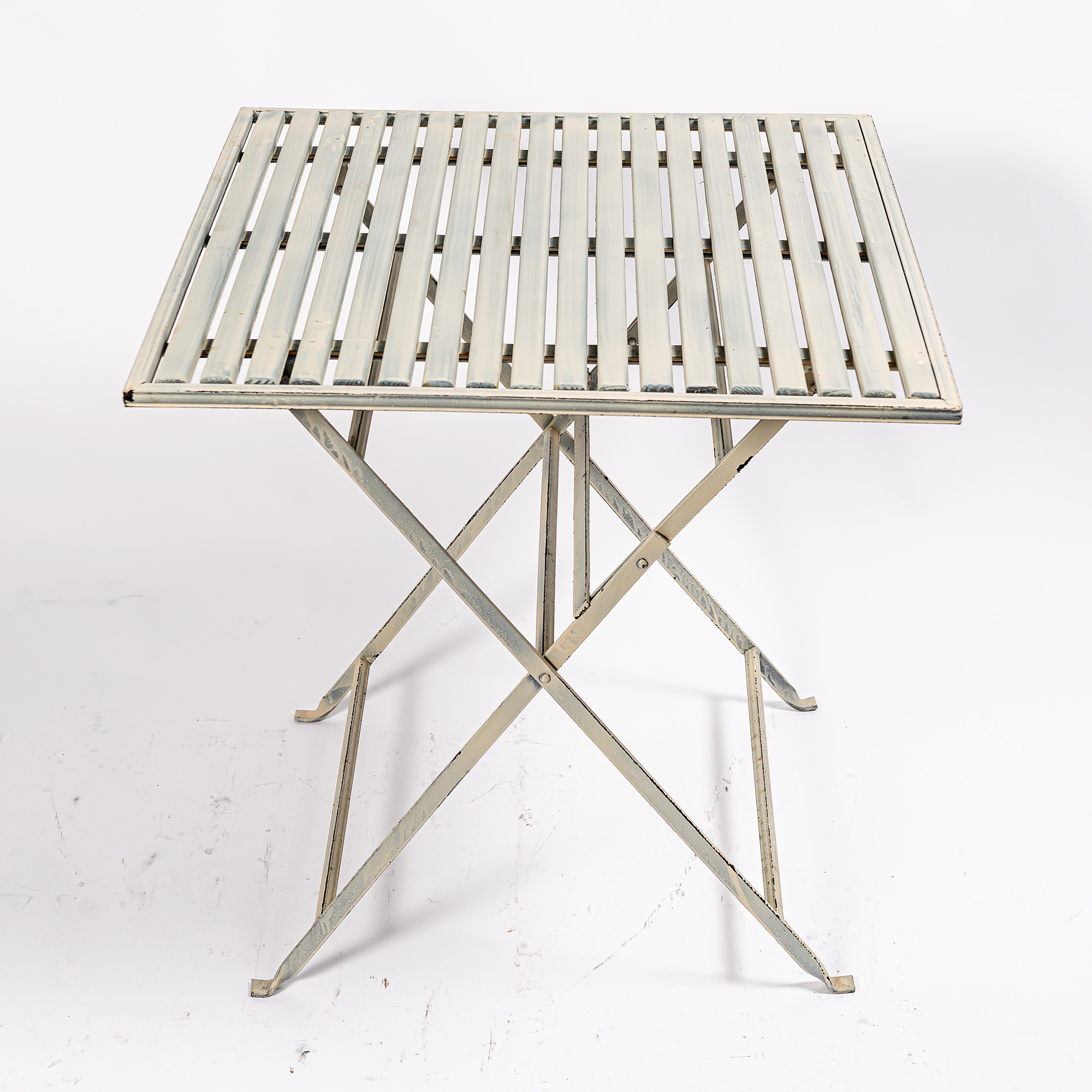Square Folding Table, White